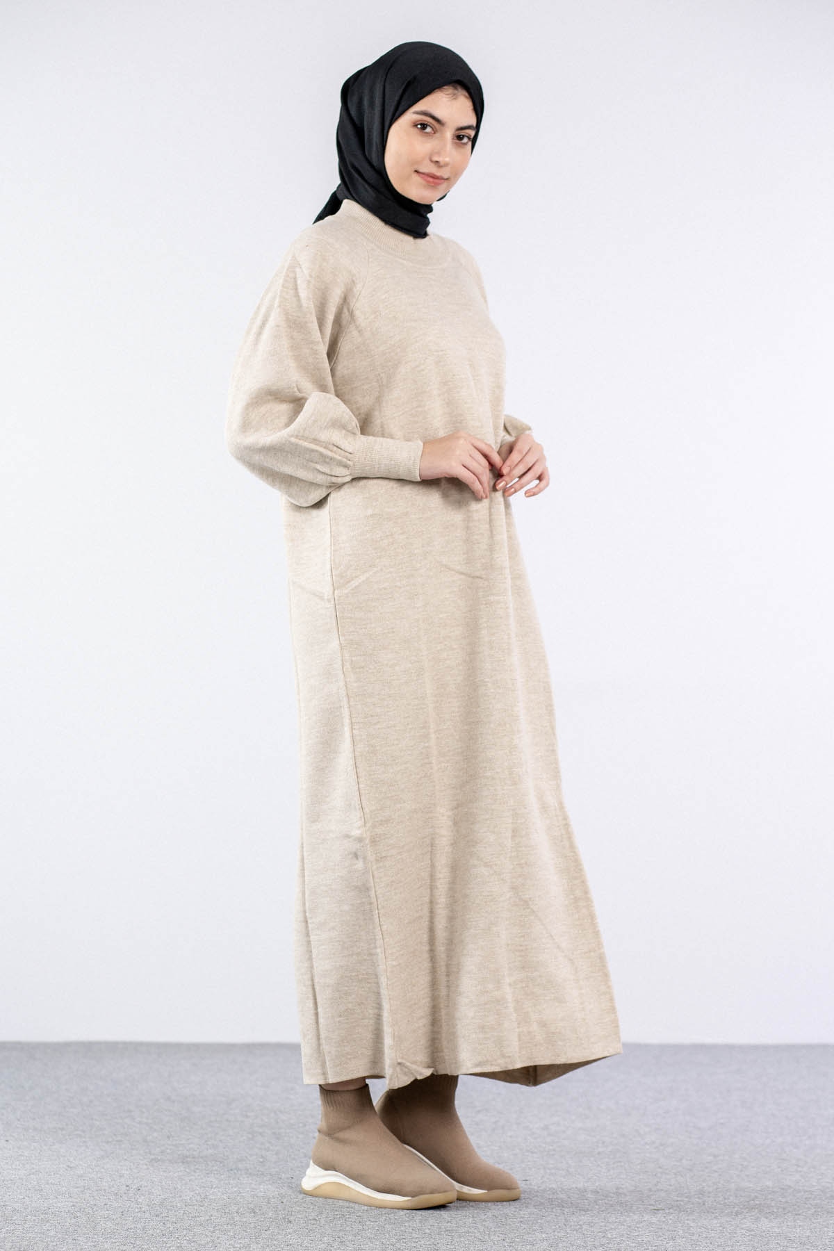 6045 Triko Elbise Tek Bln - Tas - 2