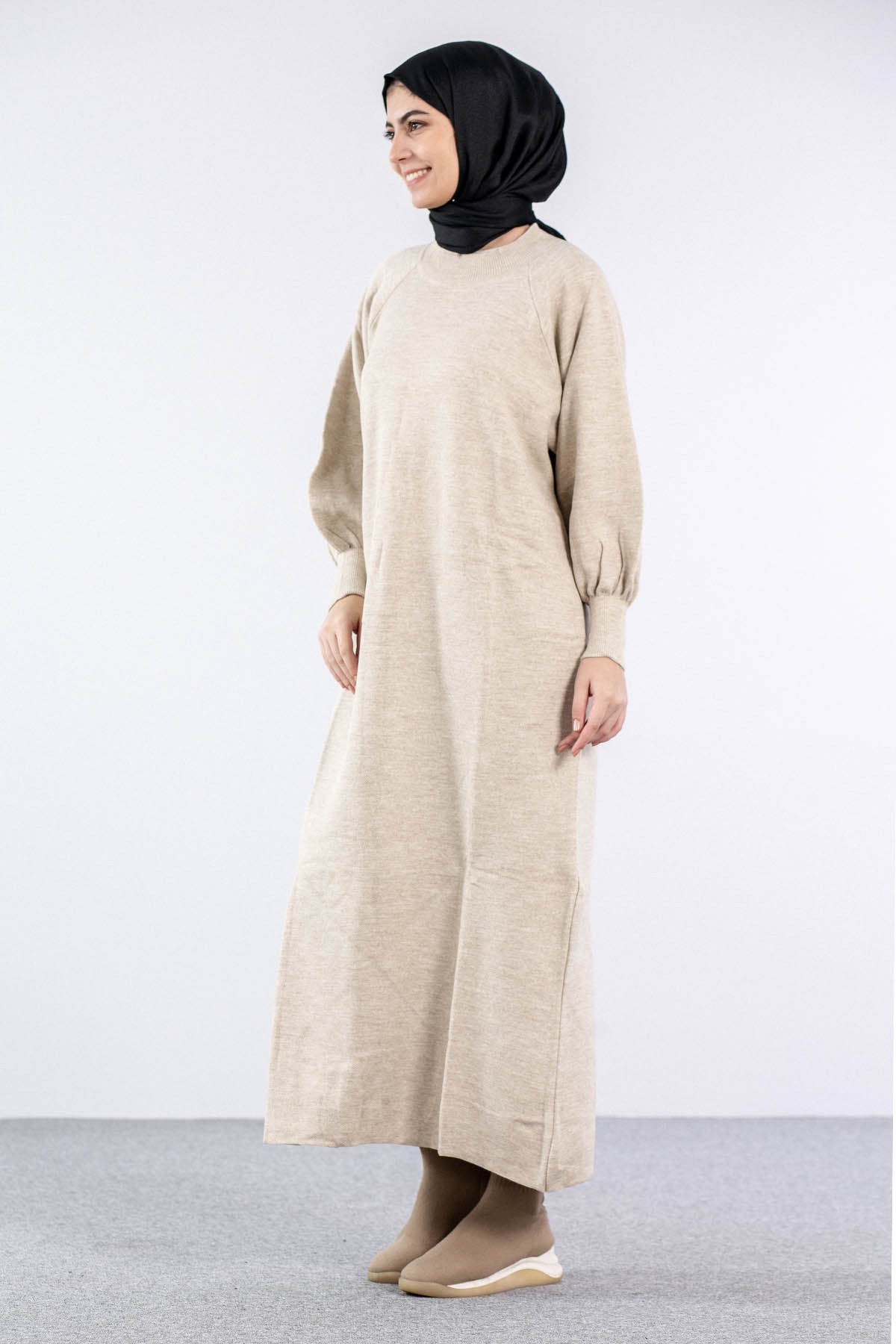 6045 Triko Elbise Tek Bln - Tas - 3