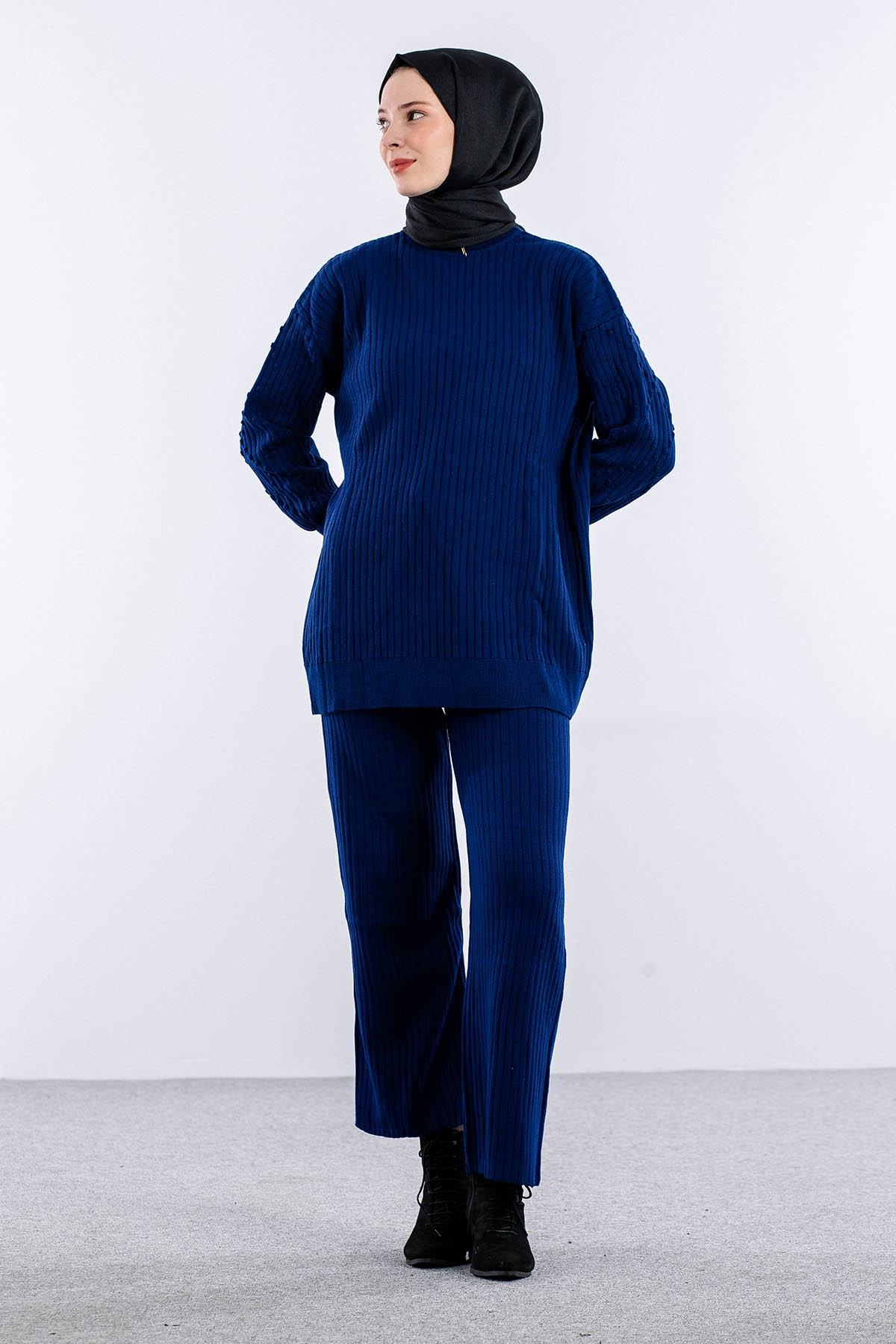 6118 Triko Takim Tek - Lacivert - 1