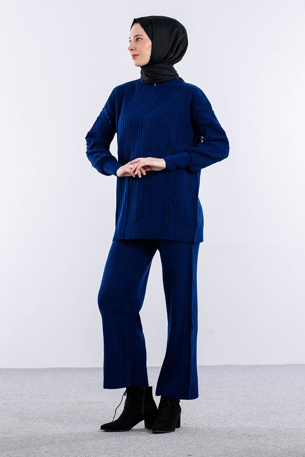 6118 Triko Takim Tek - Lacivert - 2