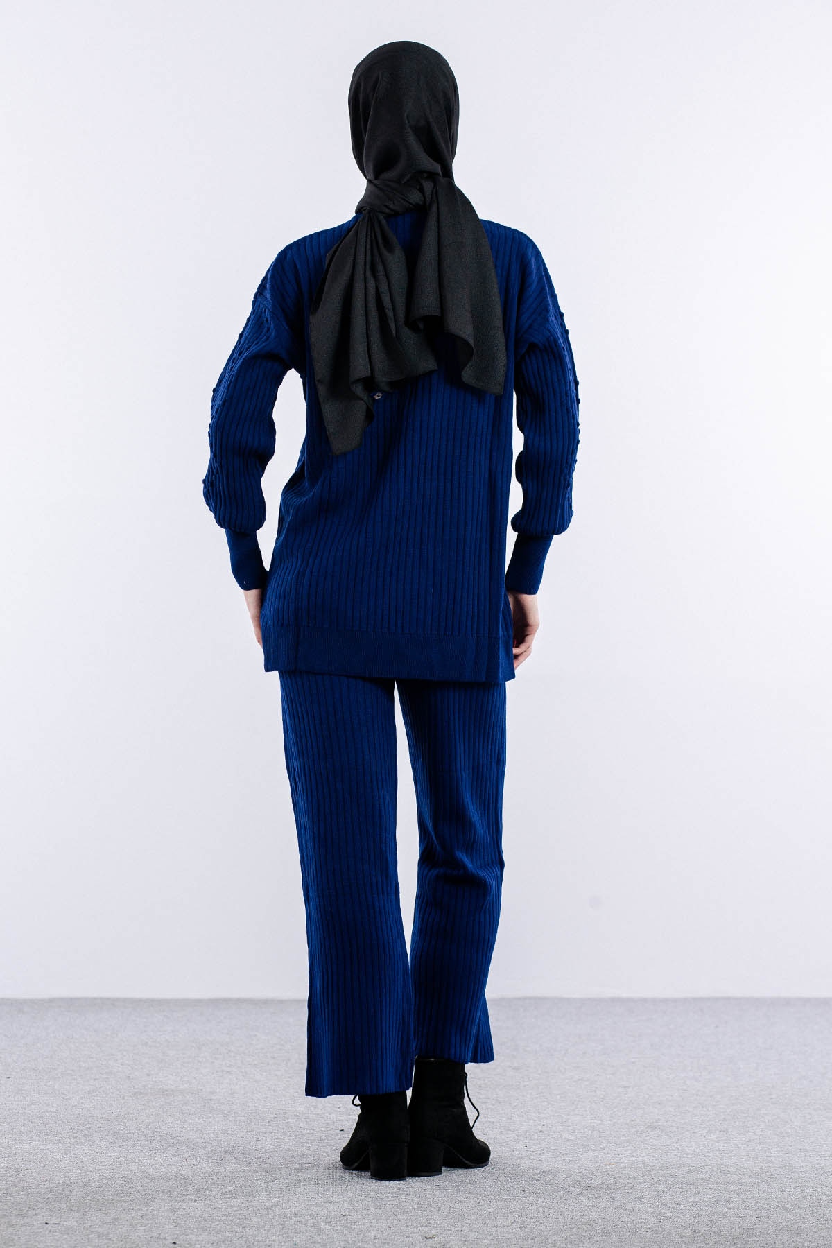 6118 Triko Takim Tek - Lacivert - 4