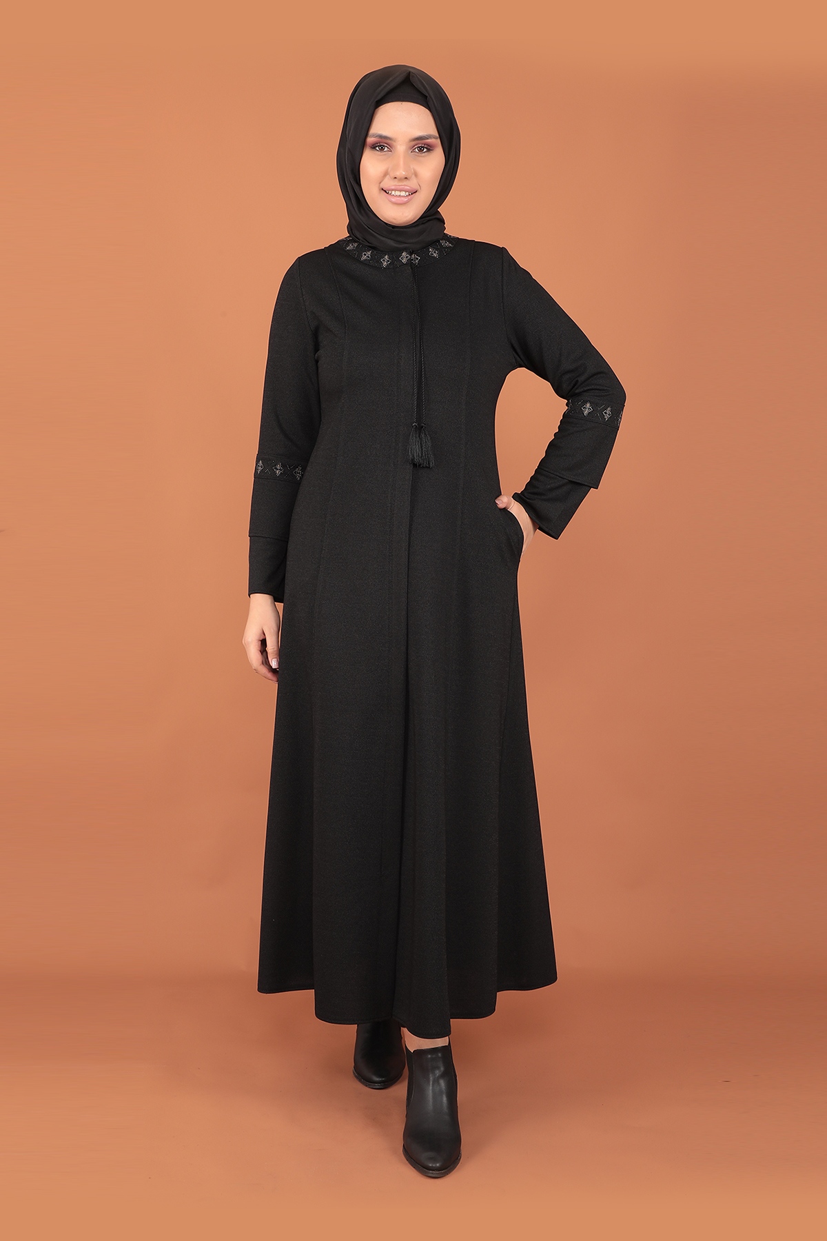 617 Maya Ferace 44-54 - Siyah - 1