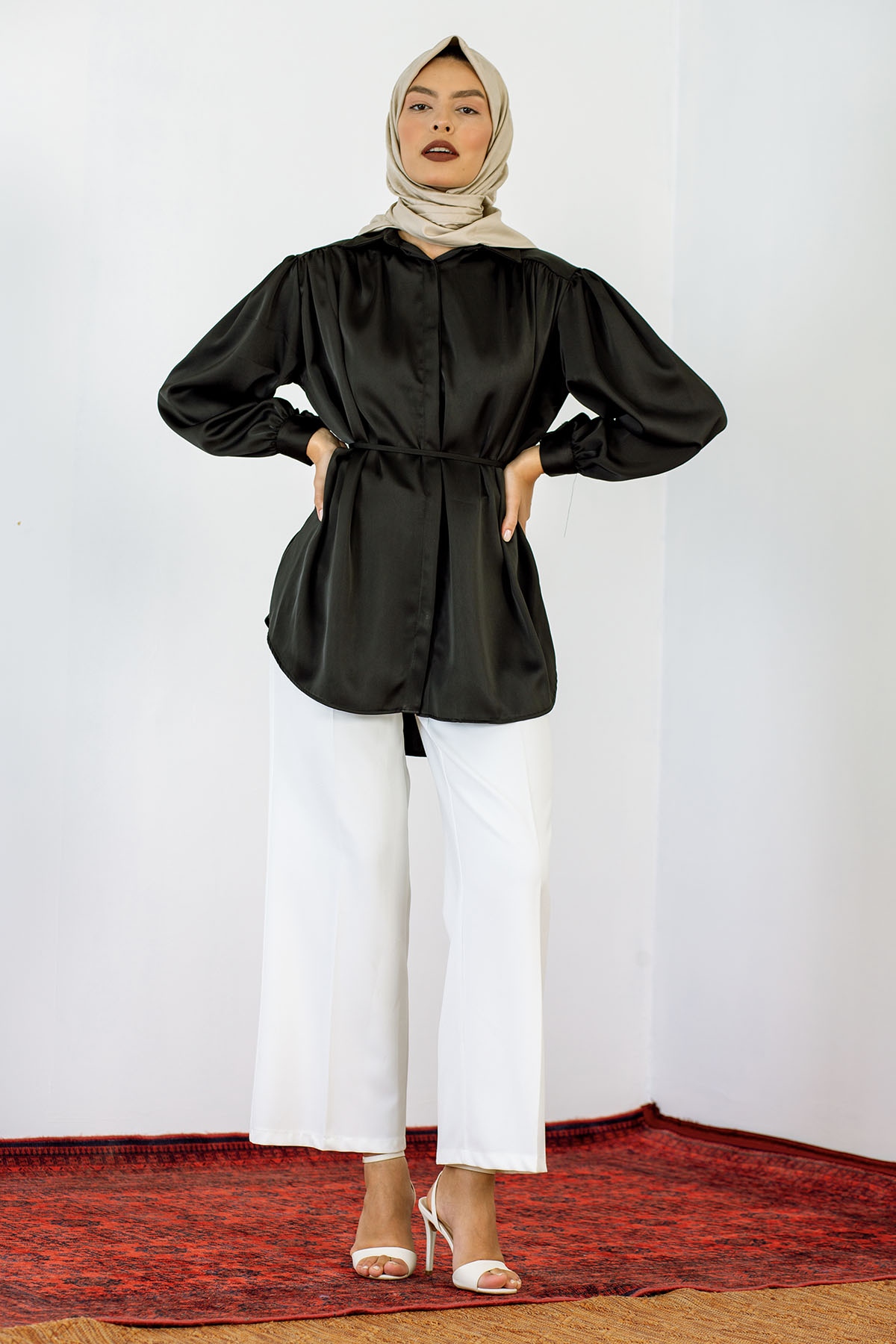 6209 Daisy Gömlek 1-2 - Siyah - 2