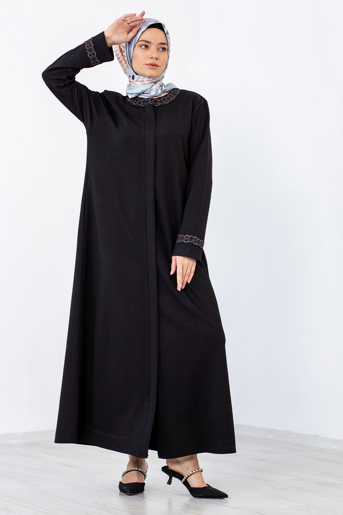 623 Ferace 46-56 - Siyah - 2