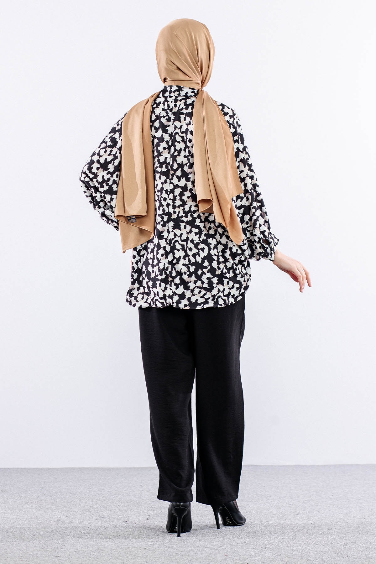 6458 Gömlek 38-44 - Siyah - 4