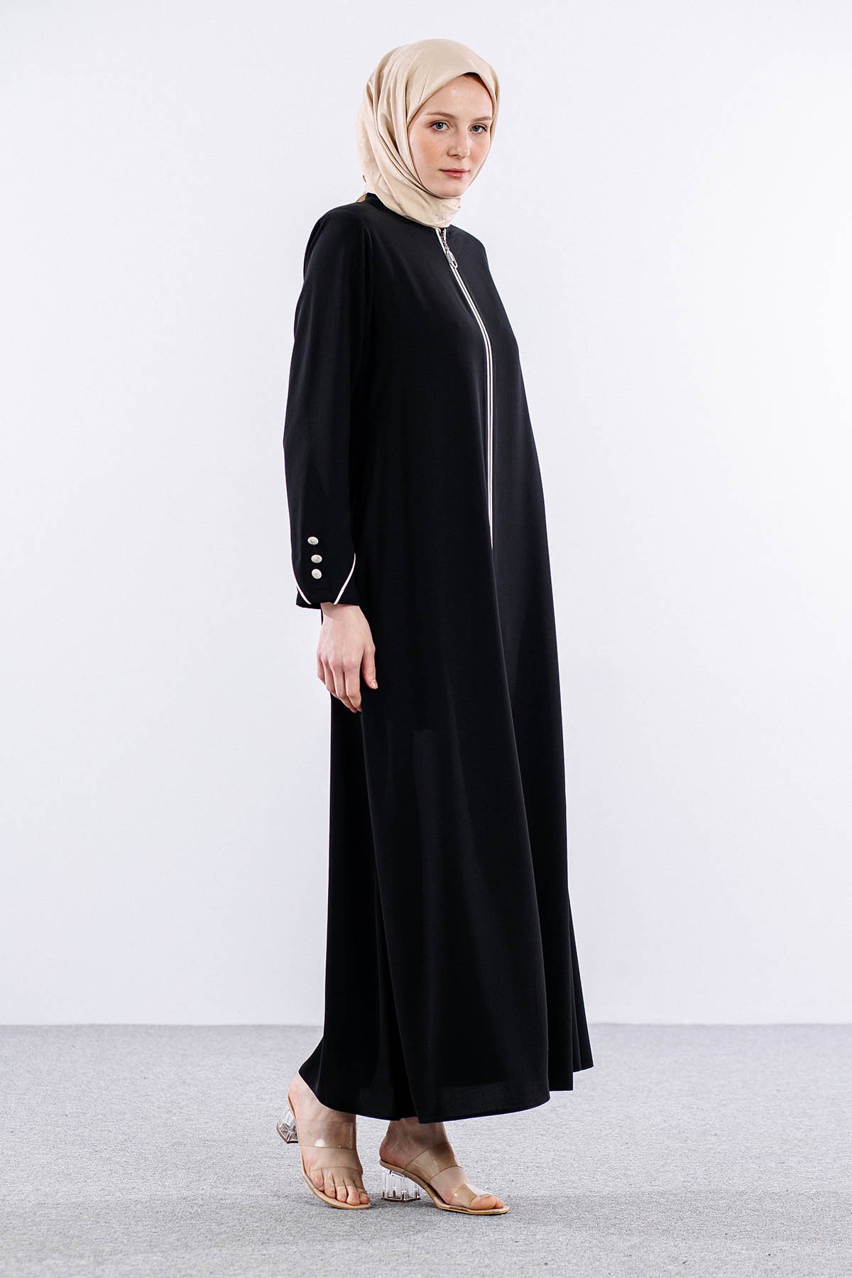 682 Ferace 42-52 - Siyah - 2