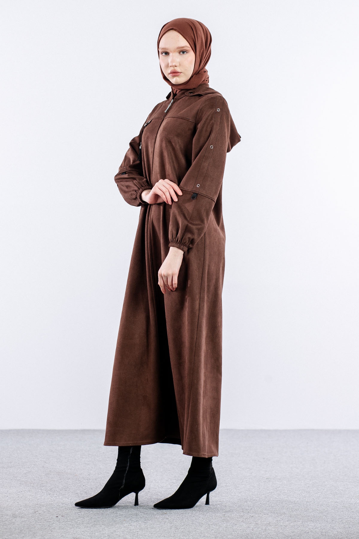 690 Pardesü 40-50 Süet - Kahve - 2