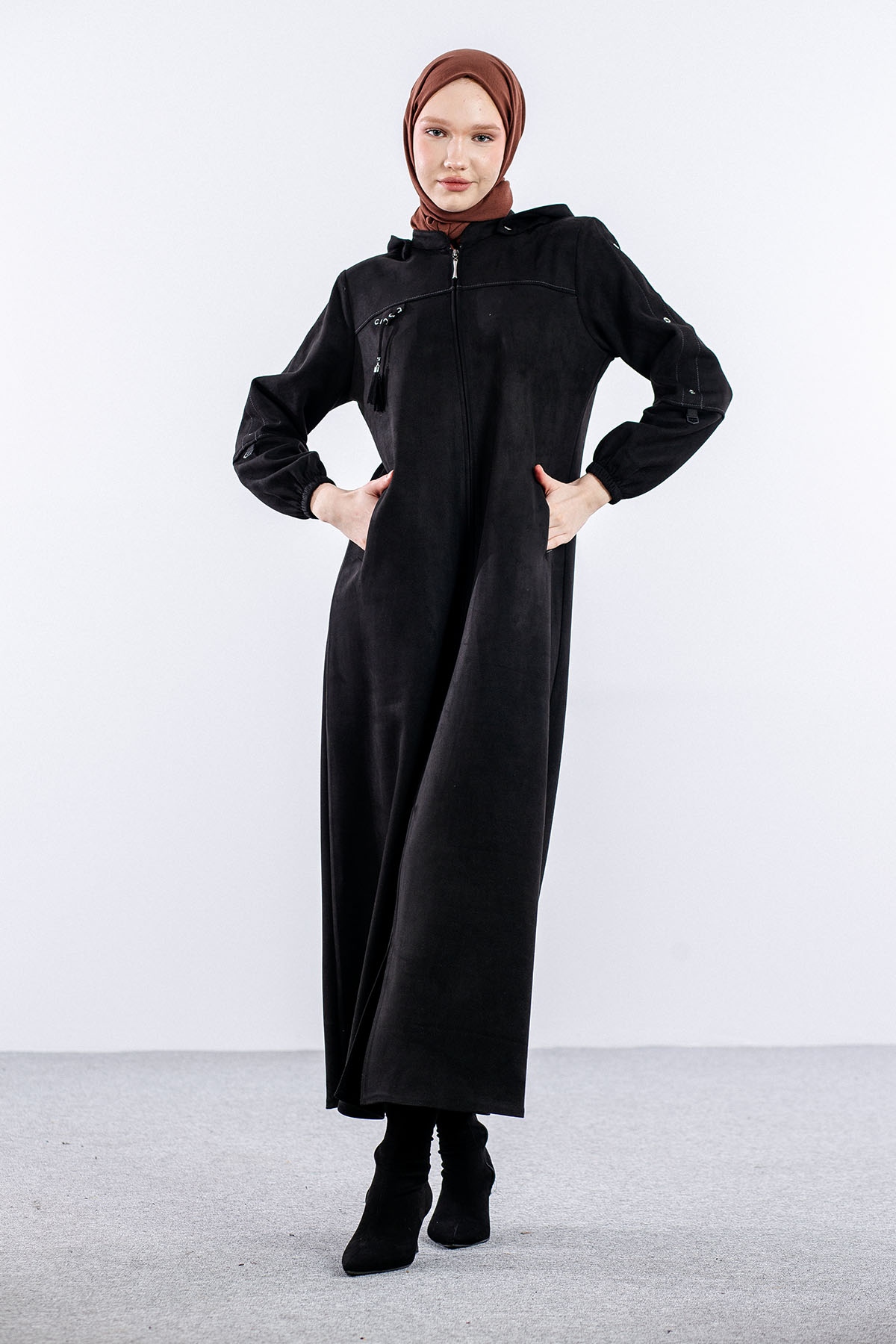 690 Pardesü 40-50 Süet - Siyah - 2