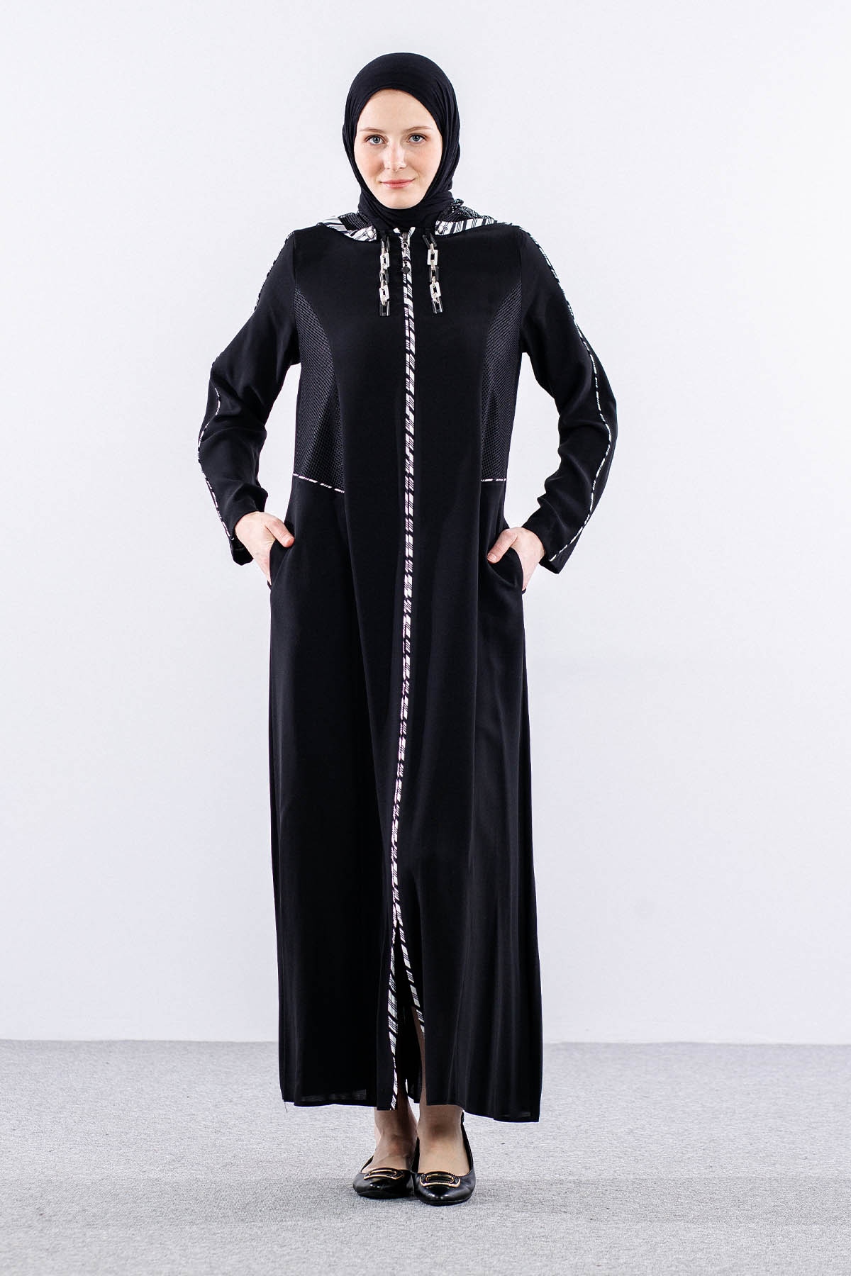 7012 Ferace 40-50 - Siyah - 1