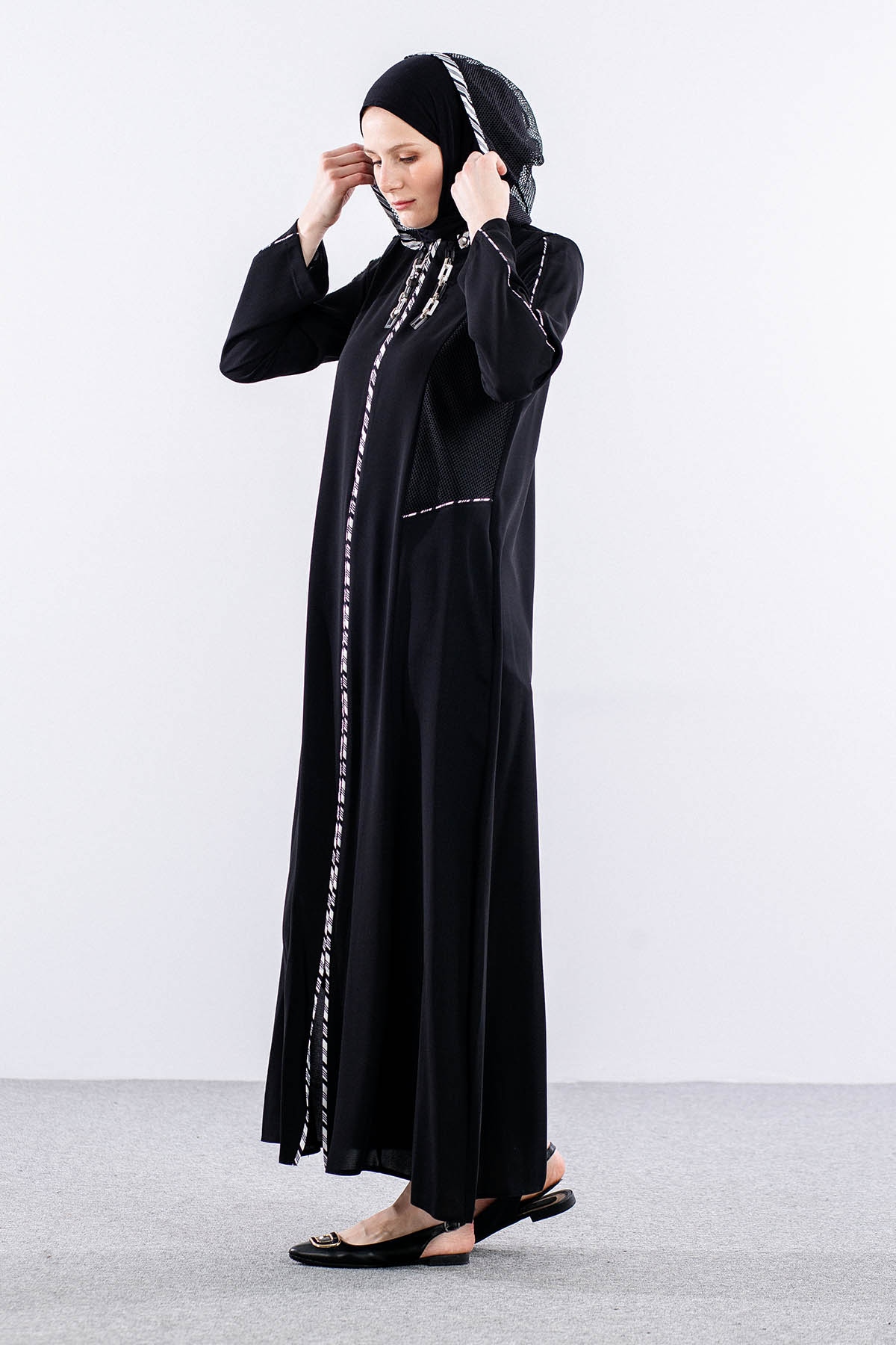 7012 Ferace 40-50 - Siyah - 3