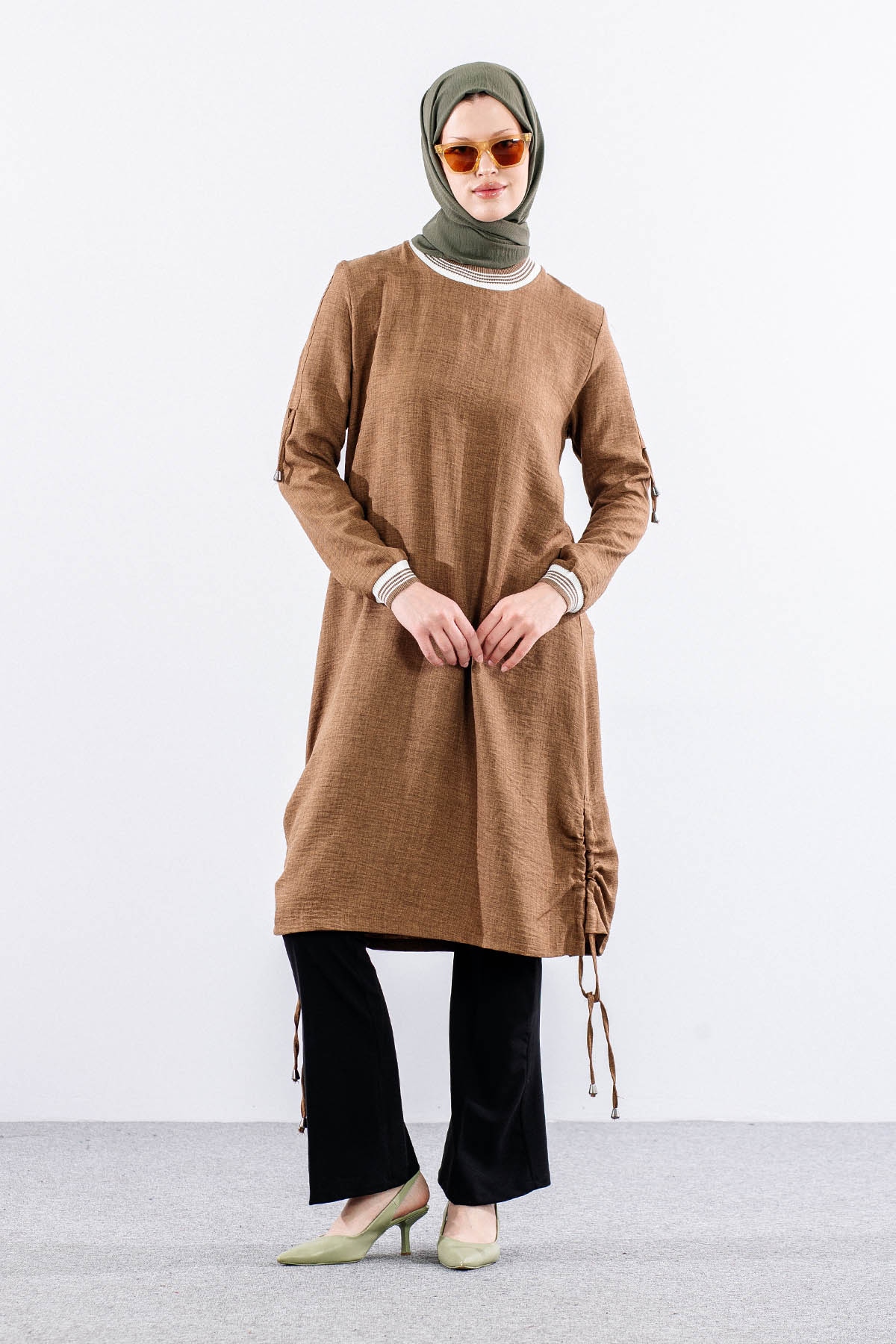 7016 Tunik 2-3-4-5 - Kahve - 1