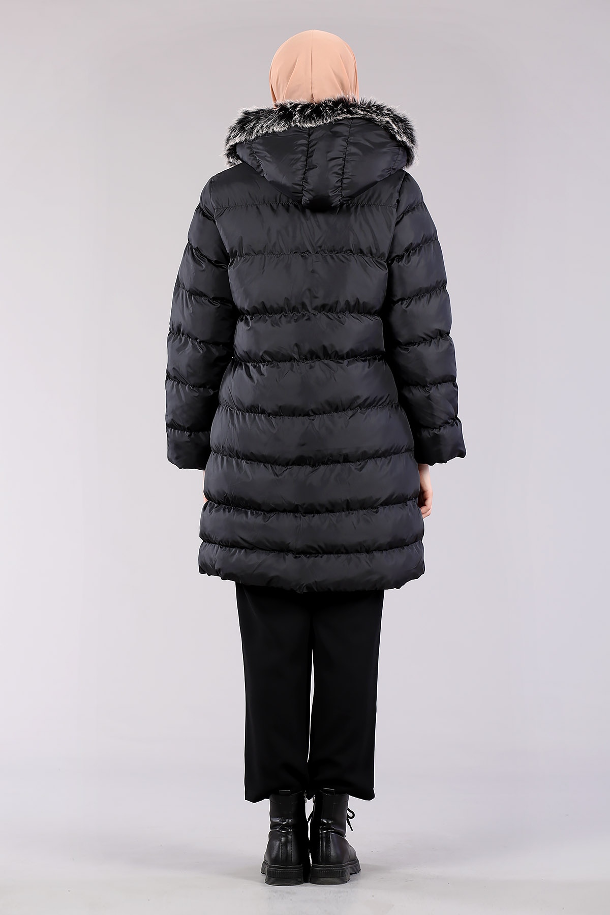 7024 Kulplu Mont S-m-l - Siyah - 4