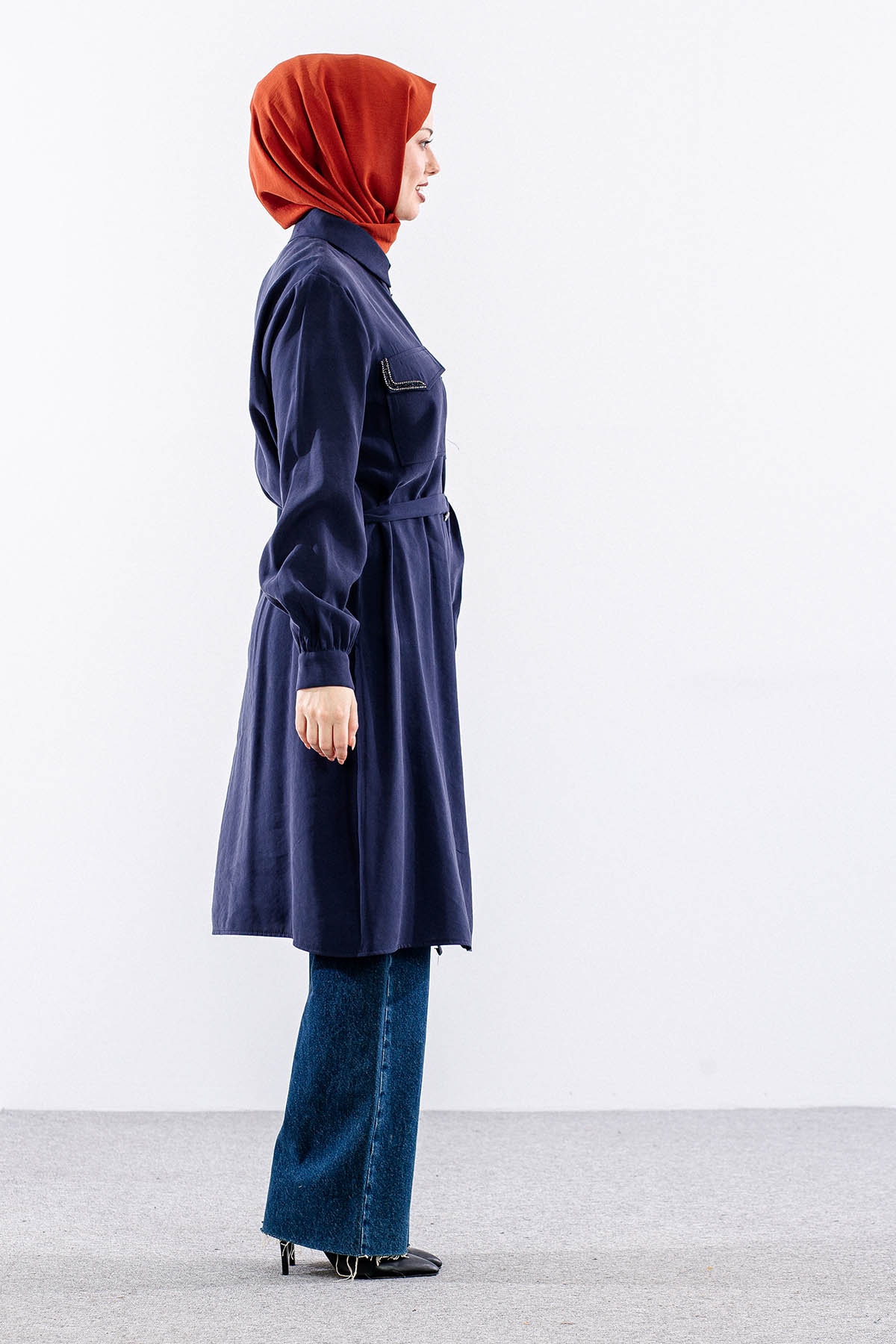 7033 Tunik 46-52 - Lacivert - 4