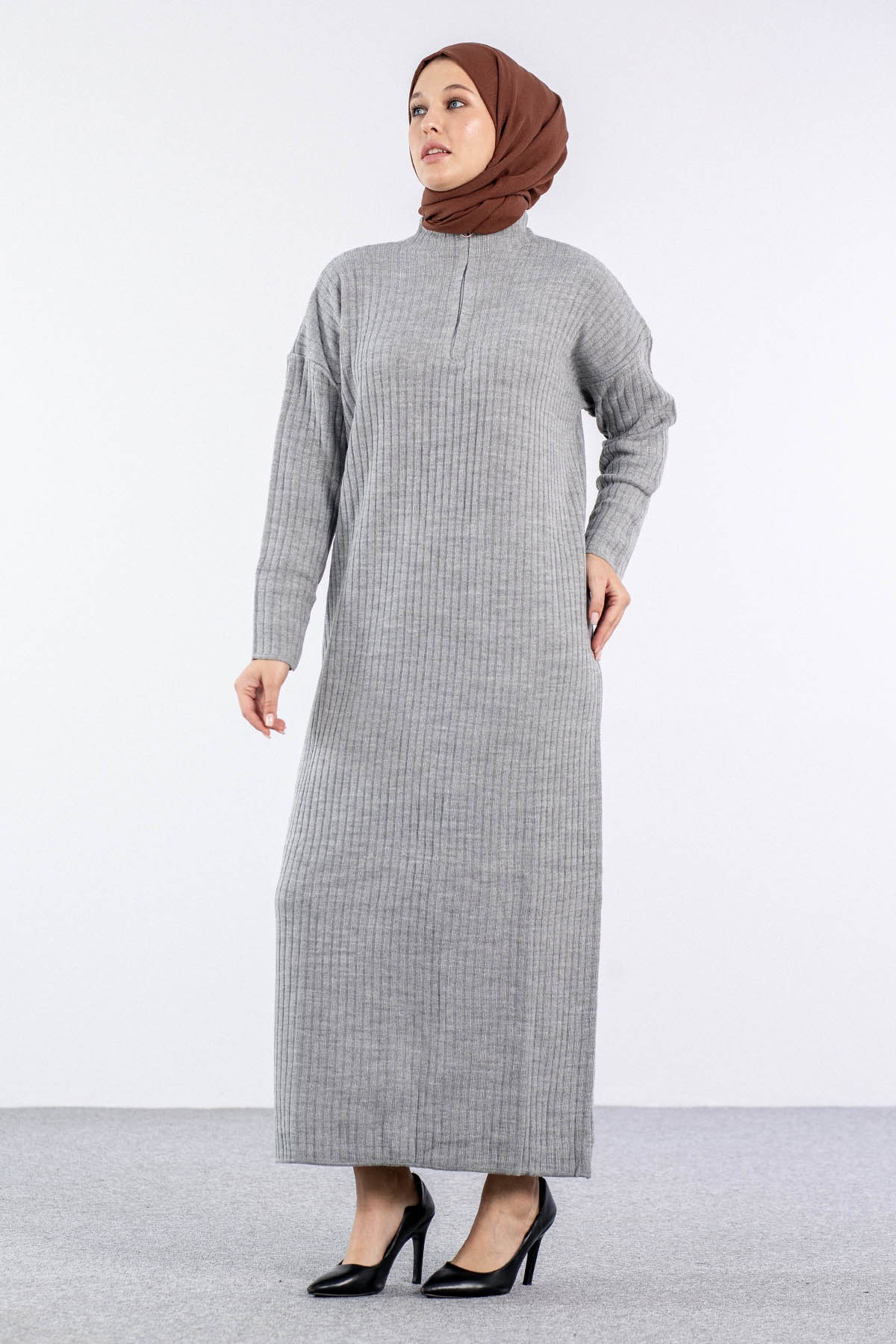 7051 Elbise Tek Ferm - A_gri - 3