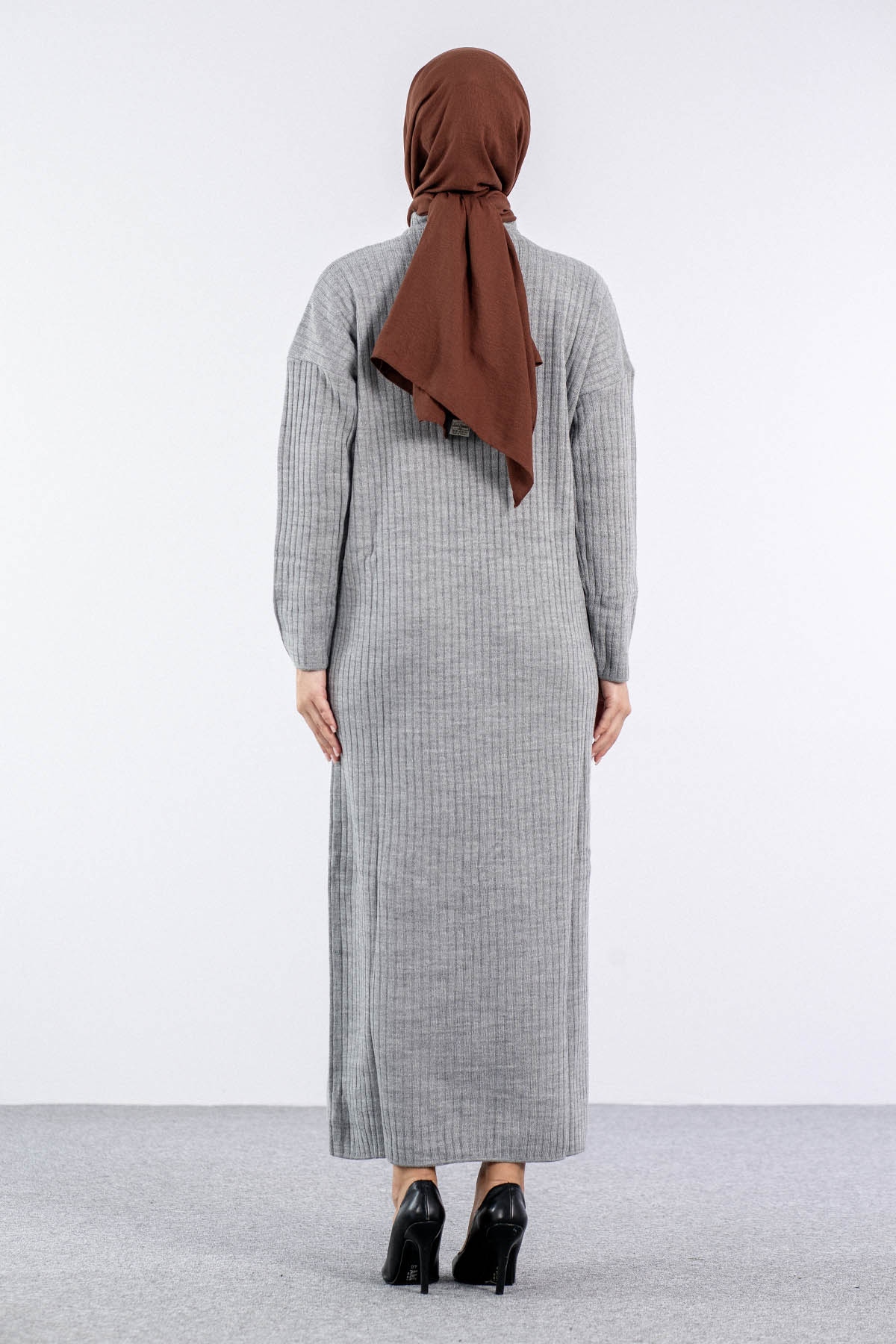 7051 Elbise Tek Ferm - A_gri - 4