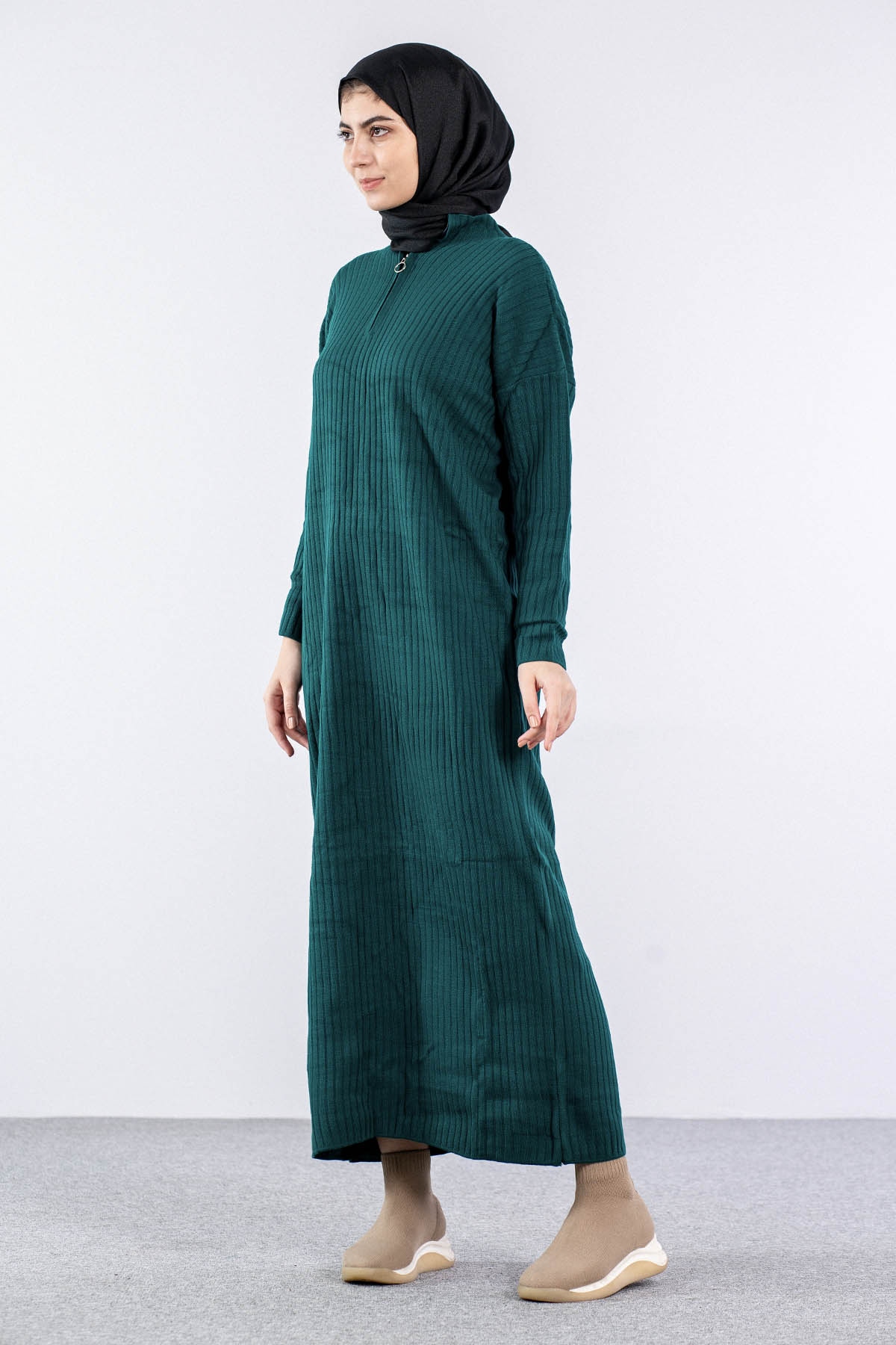 7051 Elbise Tek Ferm - Yesil - 2