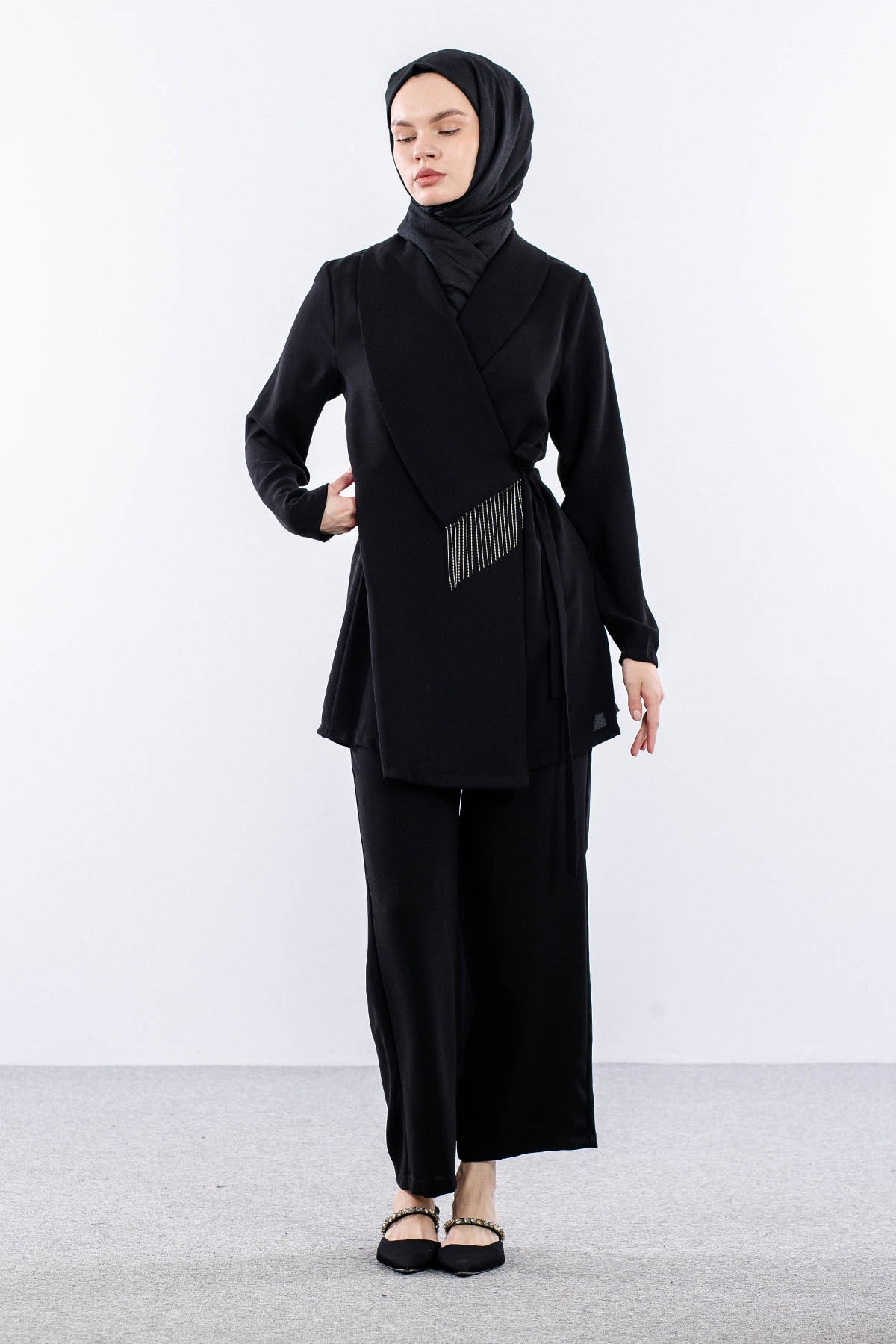 7520 Takim 40-48 Zincir Detay - Siyah - 2