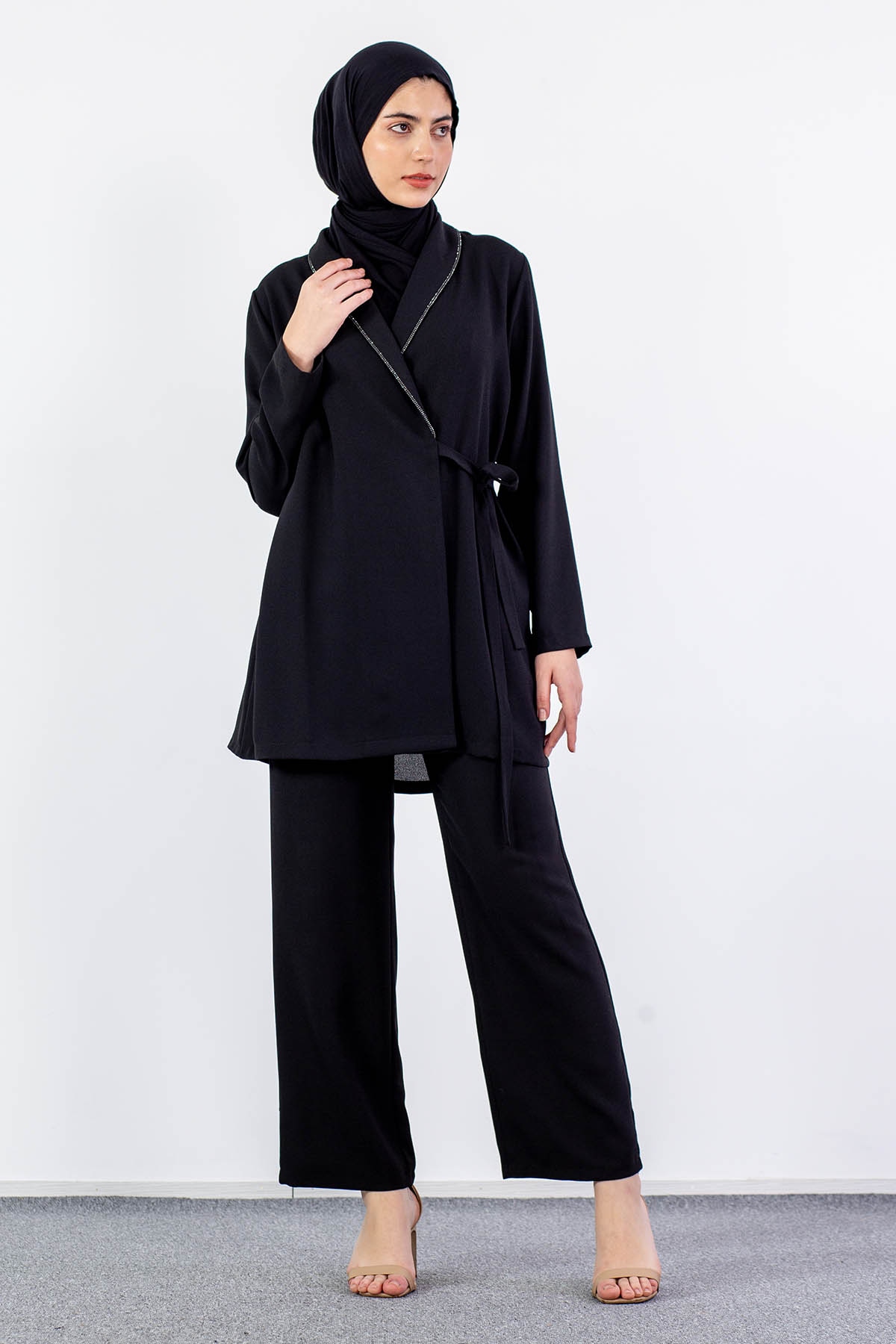 7558 şik Takim 40-48 - Siyah - 1