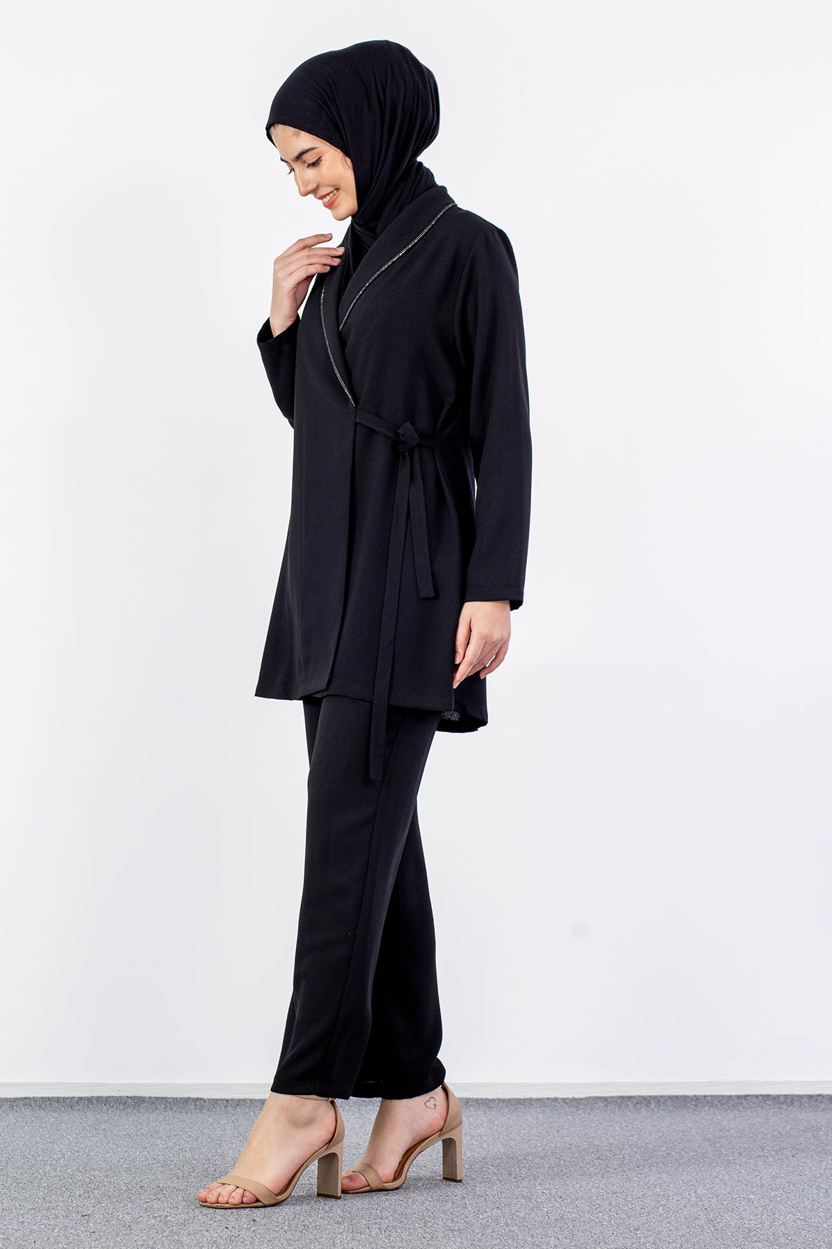 7558 şik Takim 40-48 - Siyah - 2