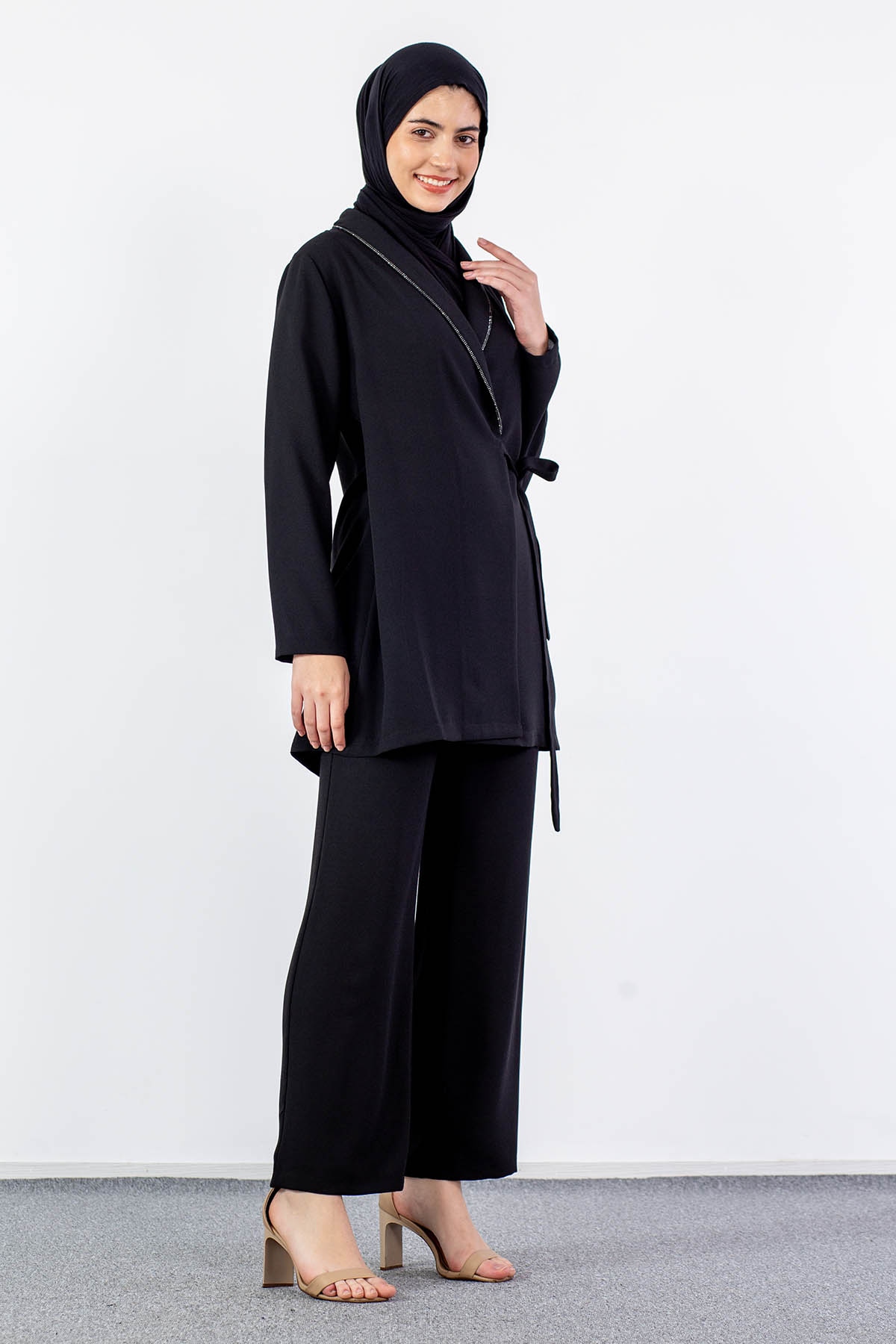 7558 şik Takim 40-48 - Siyah - 4