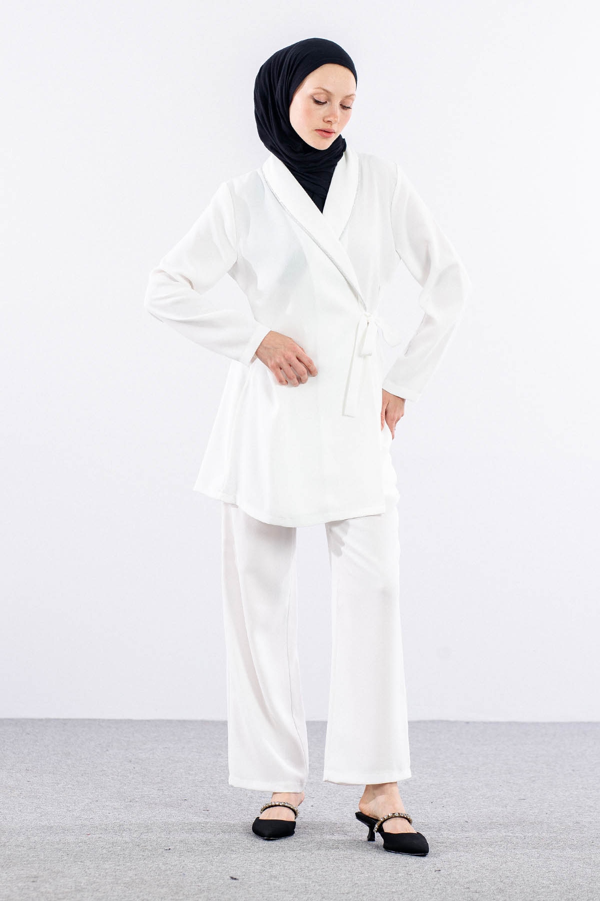 7558 Takim 40-48 - Beyaz - 1