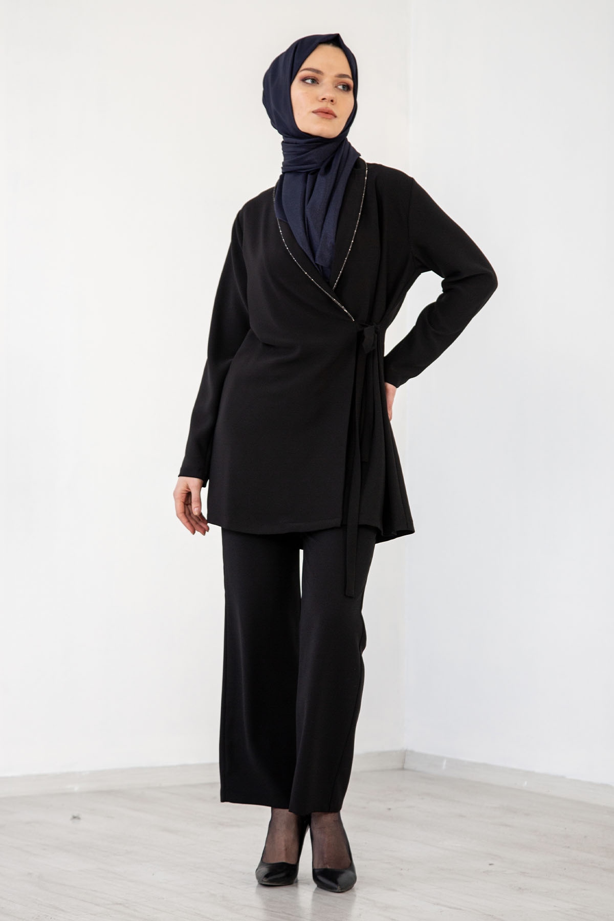 7558 Takim 40-48 - Siyah - 2