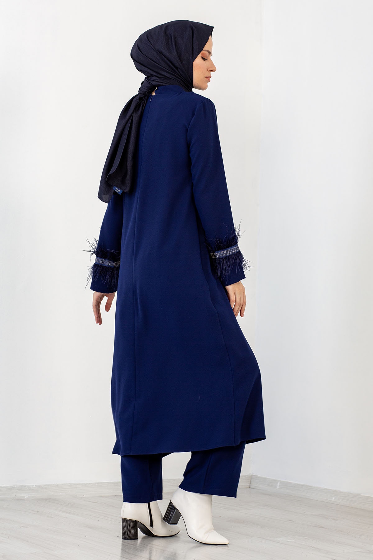 7561 2 Li Tüylü Takim 42-50 - Indigo - 4