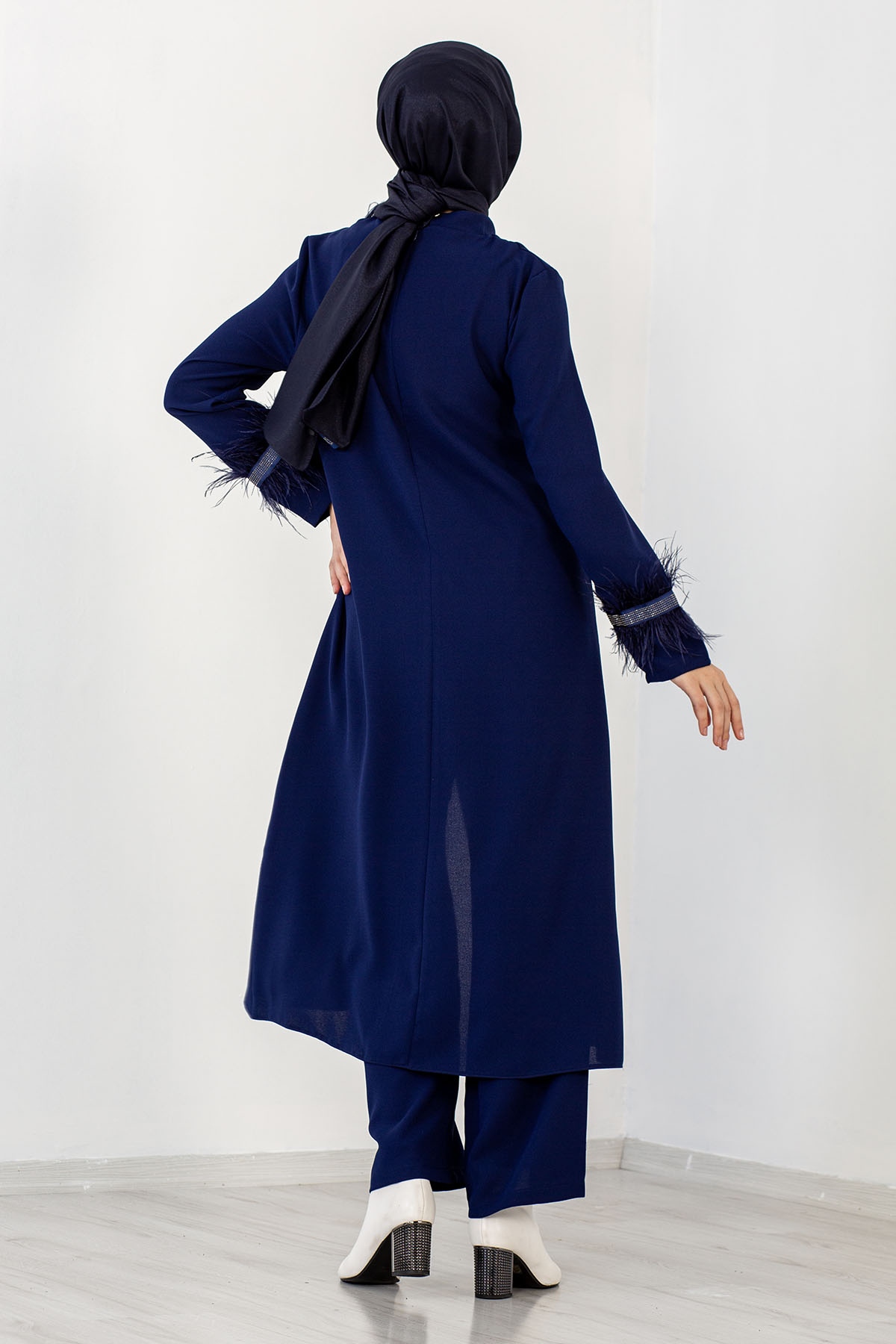 7561 2 Li Tüylü Takim 42-50 - Indigo - 5