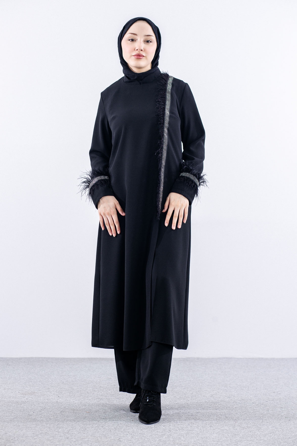 7561 şik Takim 44-52 - Siyah - 1