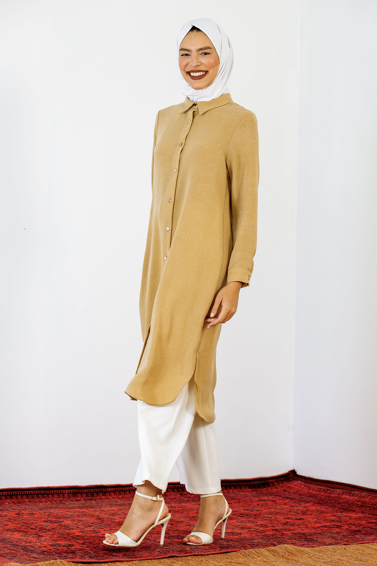 7596 Tunik 40-48 - Bej - 4