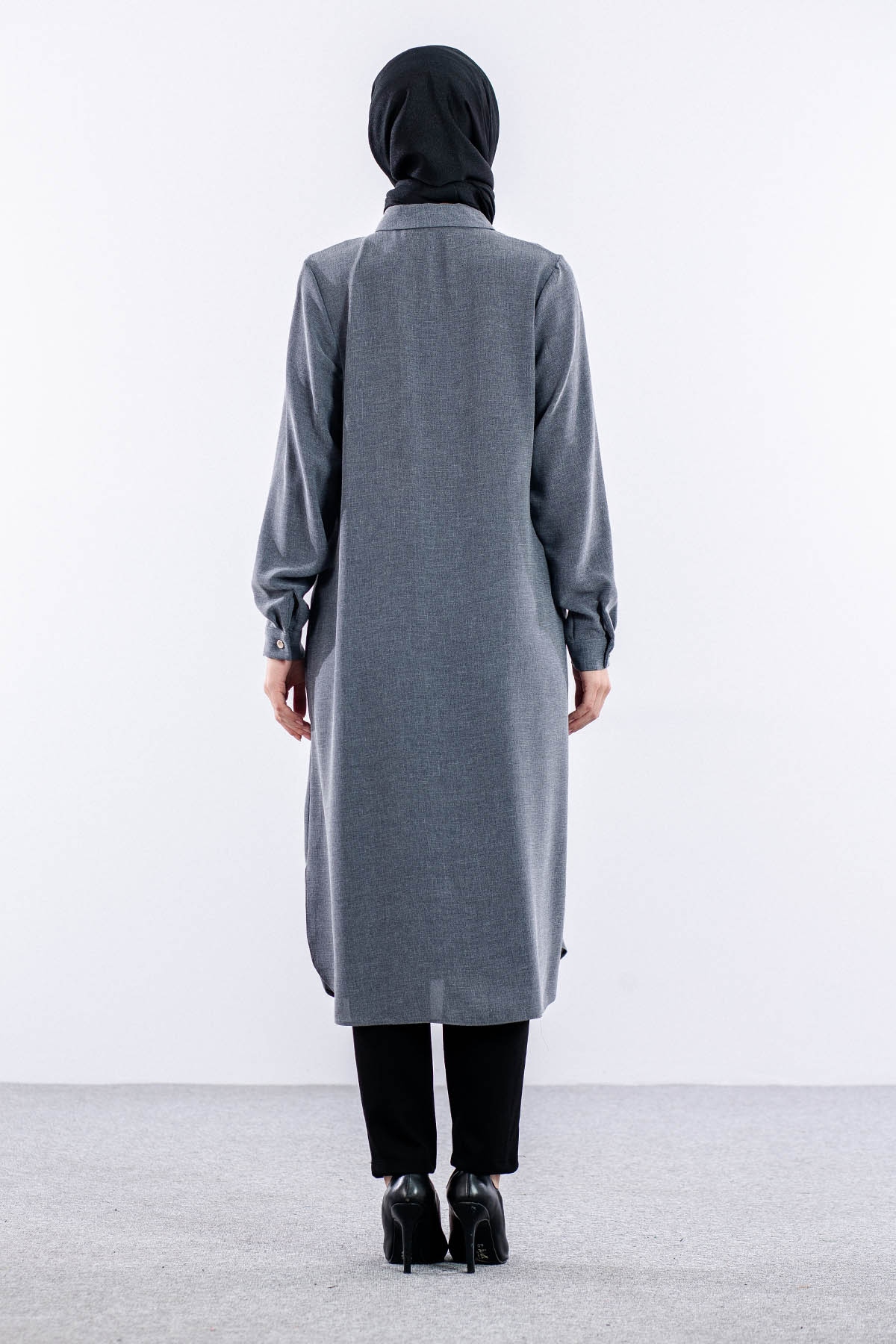 7596 Tunik 40-48 - Gri - 4