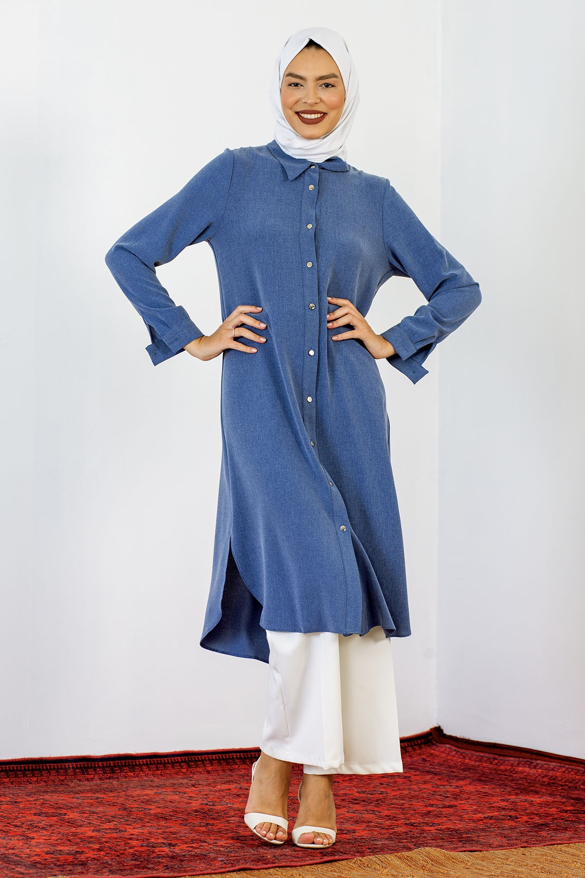 7596 Tunik 40-48 - Sax - 2