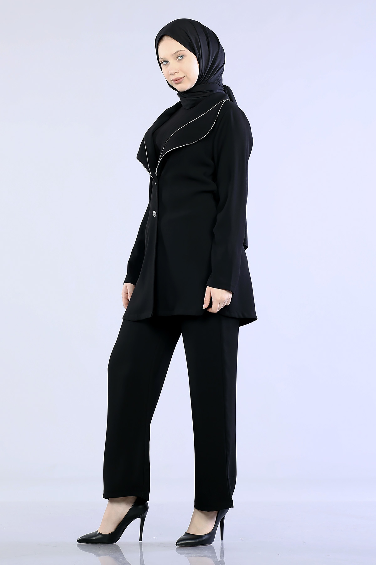 7621 Takim 38-46 Yaprak - Siyah - 5