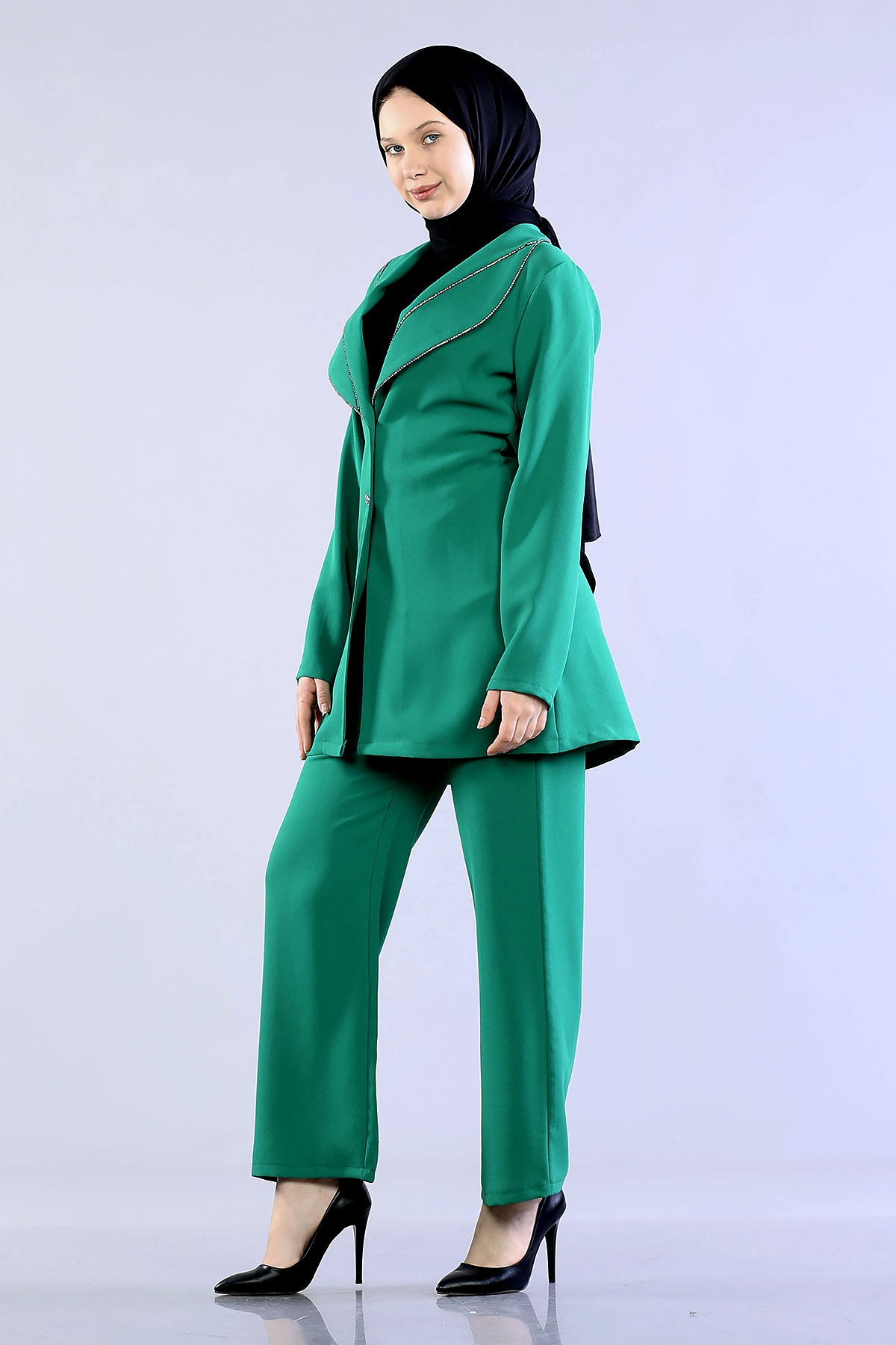 7621 Takim 38-46 Yaprak - Zumrut - 5