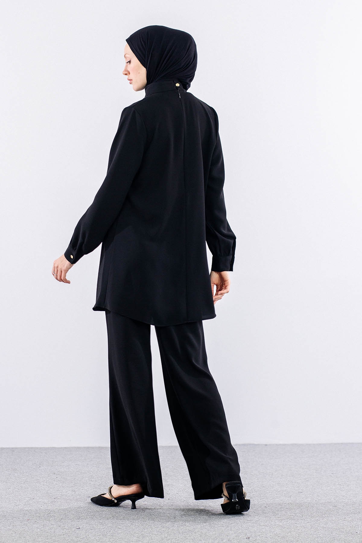 7633 Takim 40-48 Broş Detay - Siyah - 5