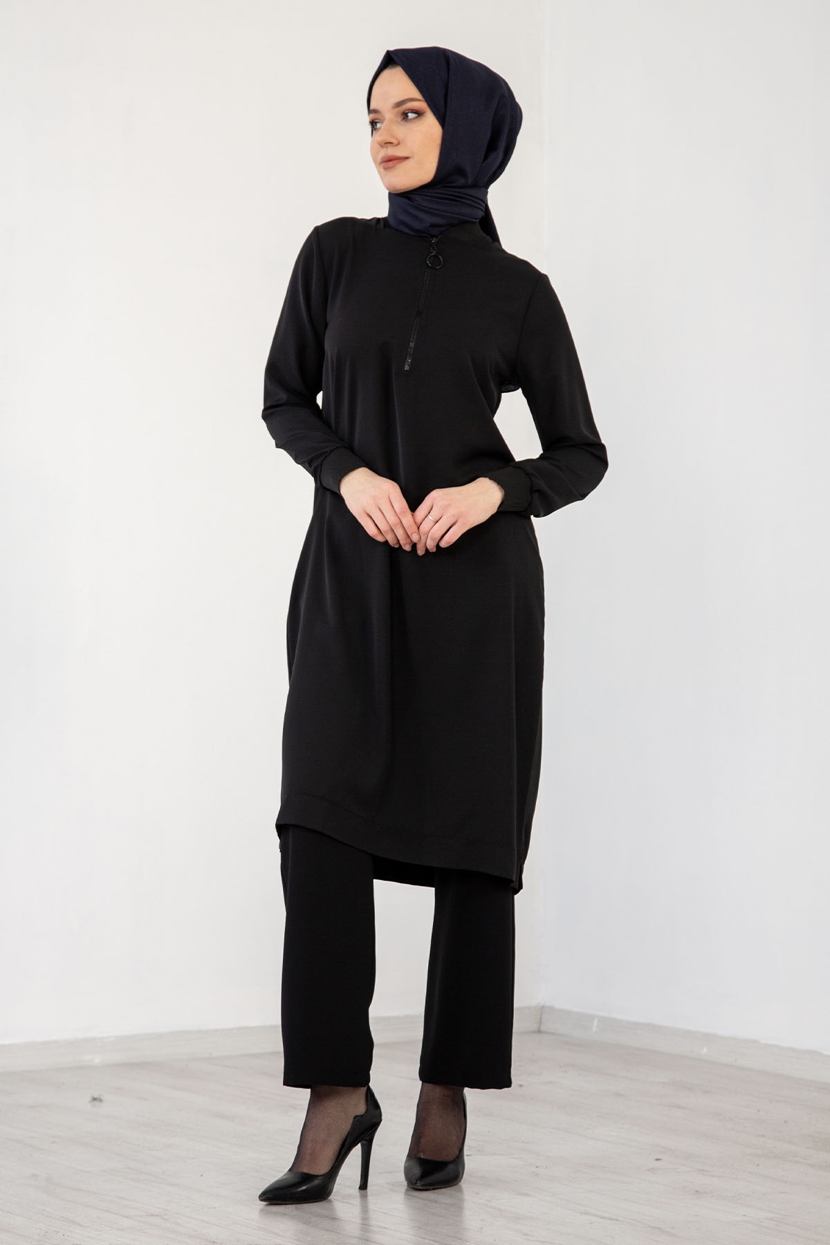 7634 Tunik 40-48 Frmr - Siyah - 4