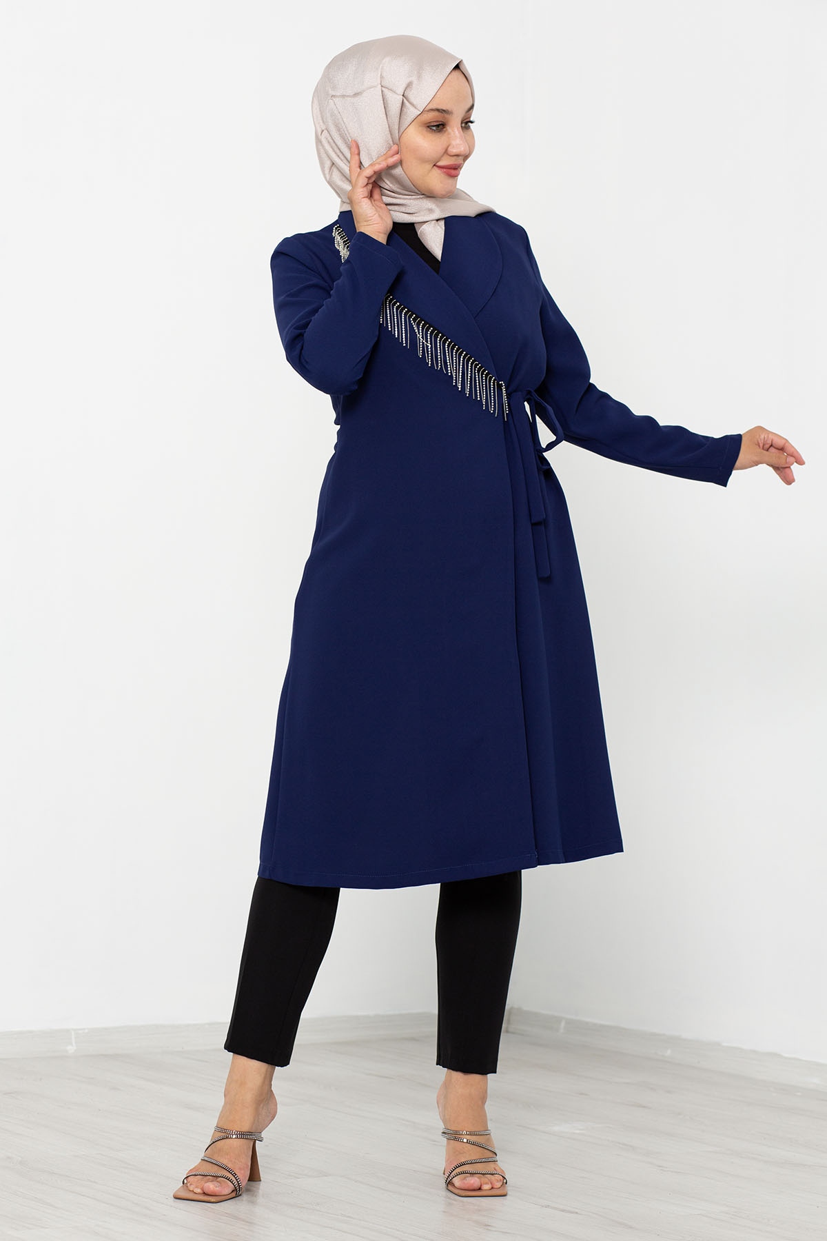 7636 Ceket 40-48 - Lacivert - 2