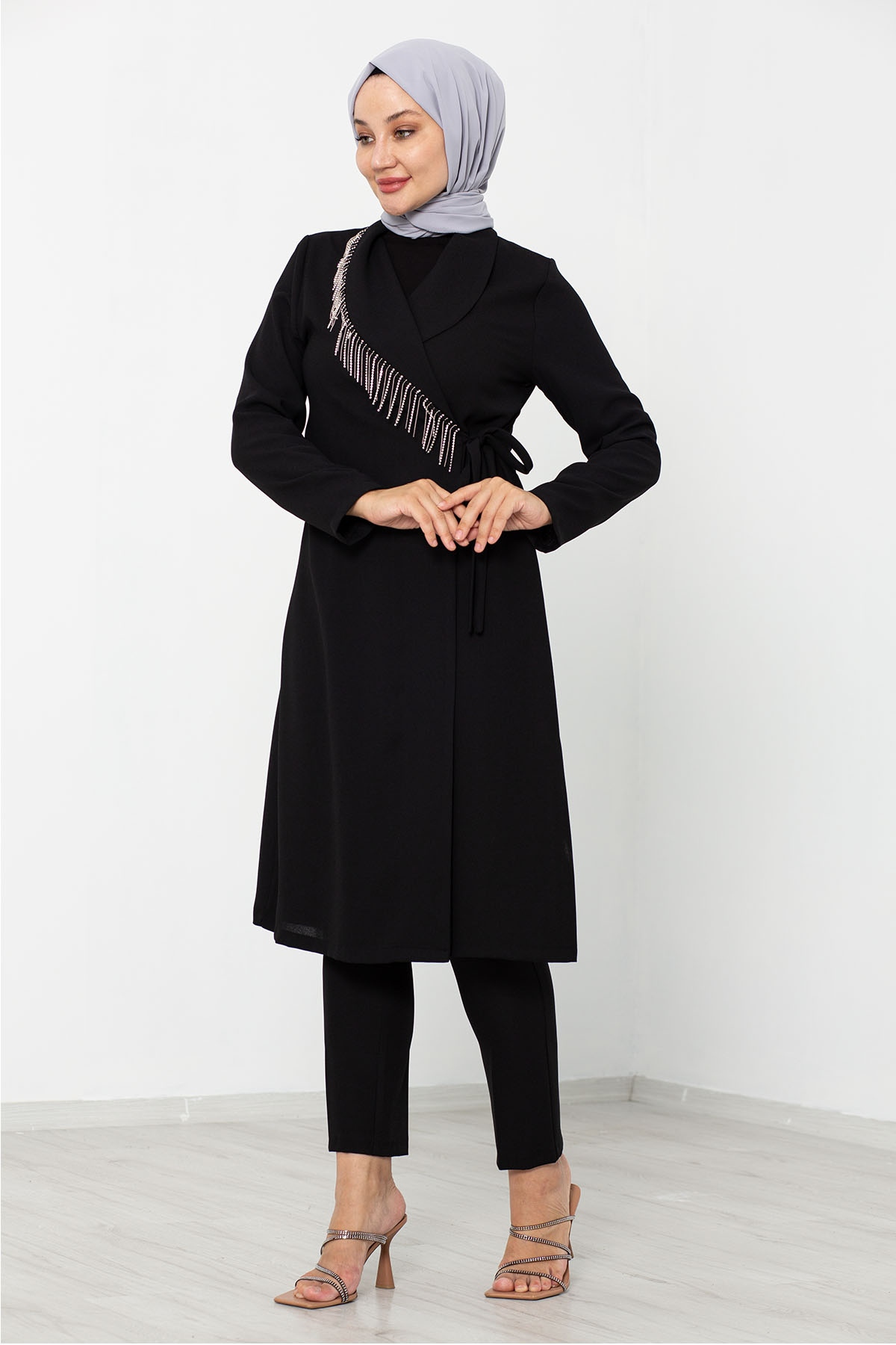 7636 Ceket 40-48 - Siyah - 4