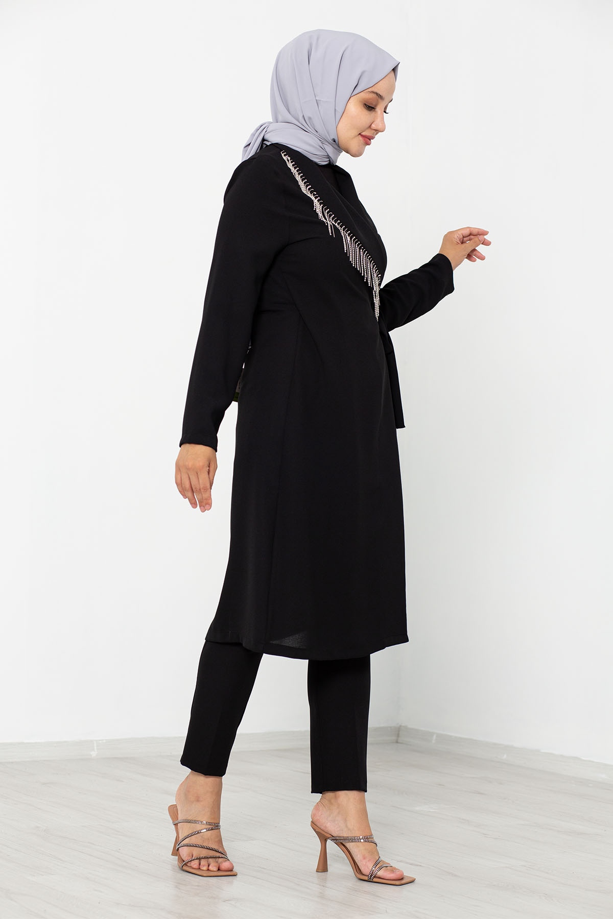 7636 Ceket 40-48 - Siyah - 5