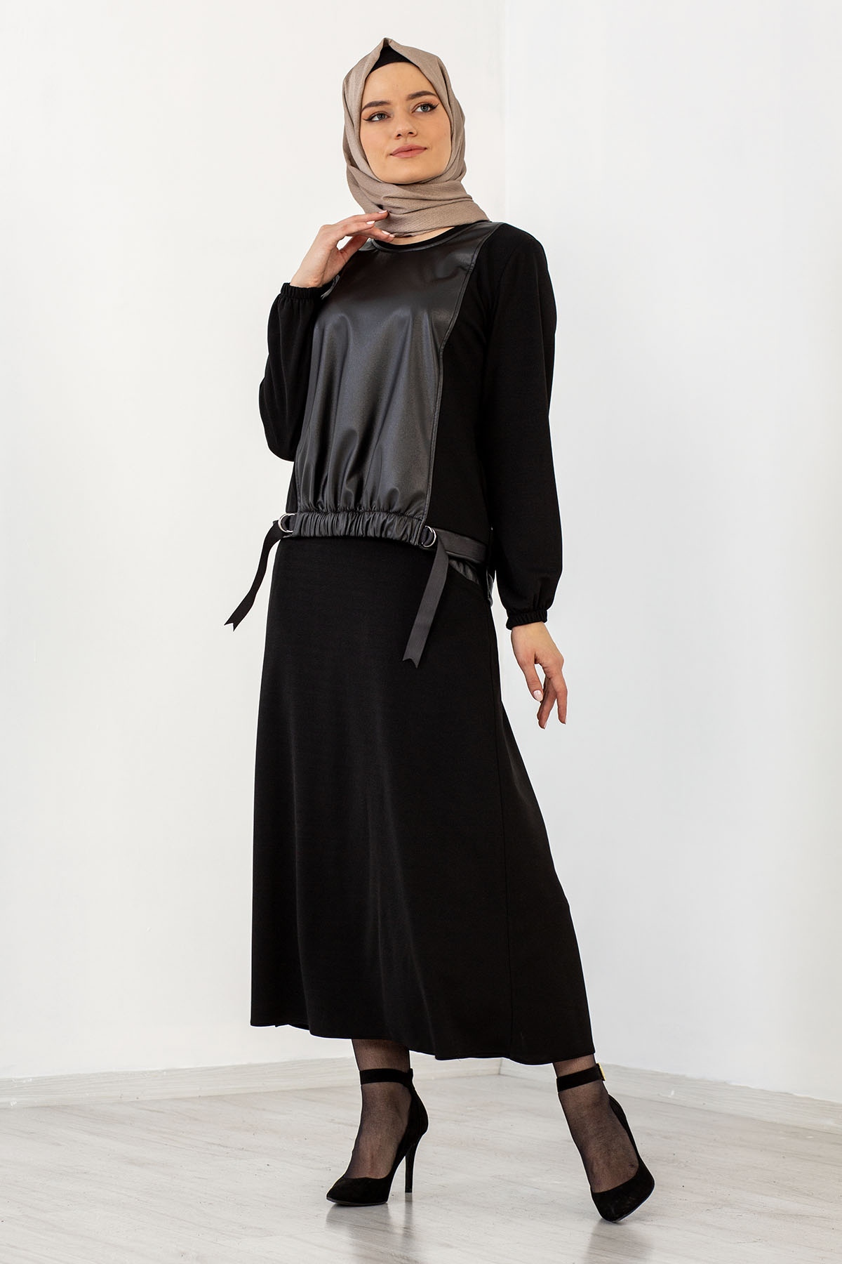 7649 E. Takim 38-46 Deri - Siyah - 1