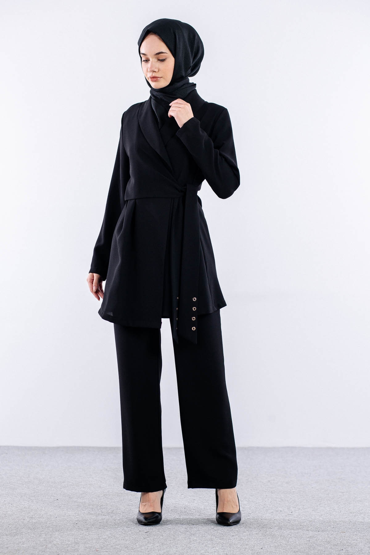 7656 Takim 38-46 - Siyah - 2