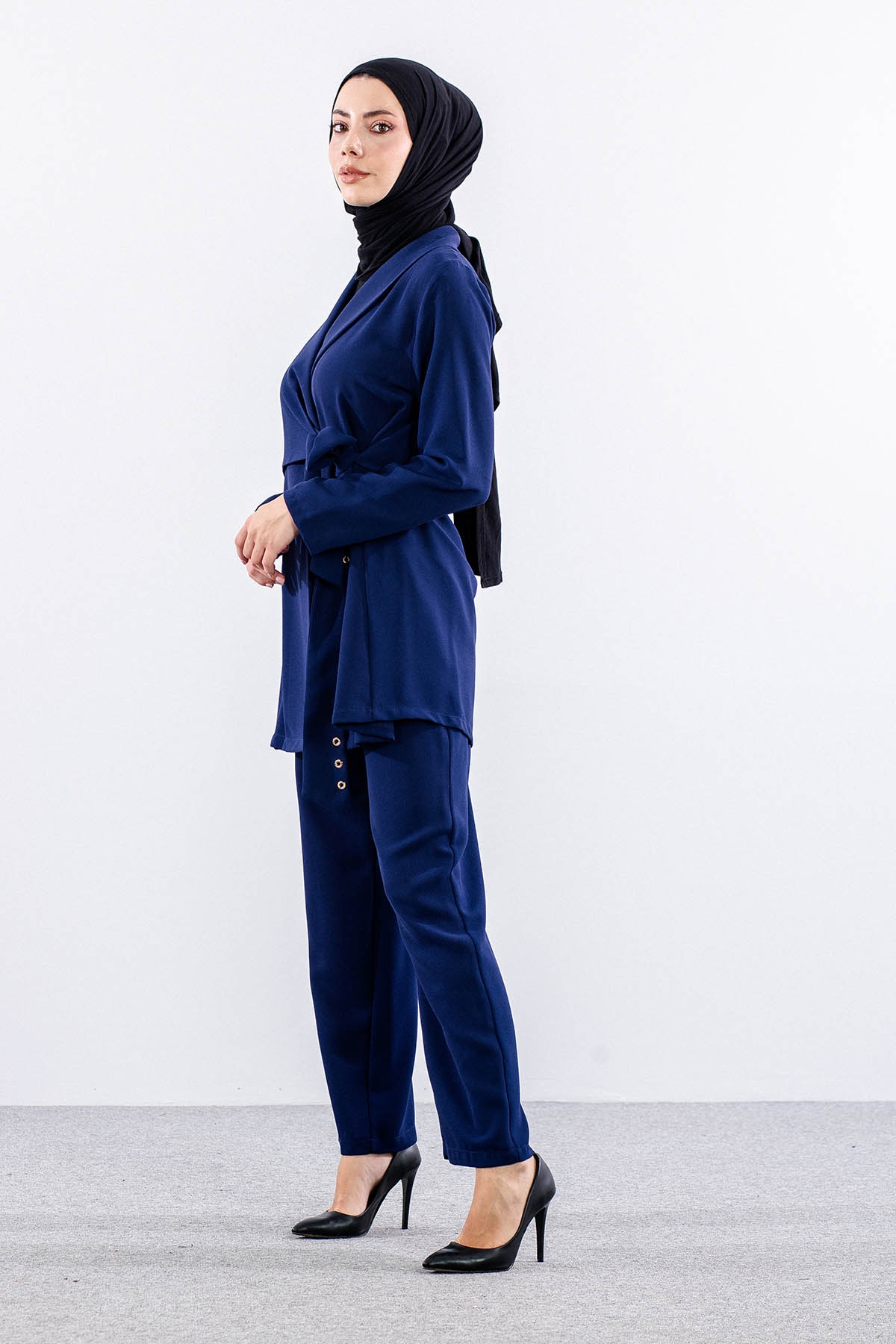 7656 Takim 40-48 Bagcikli Kuzgozu Detay - Sax - 4