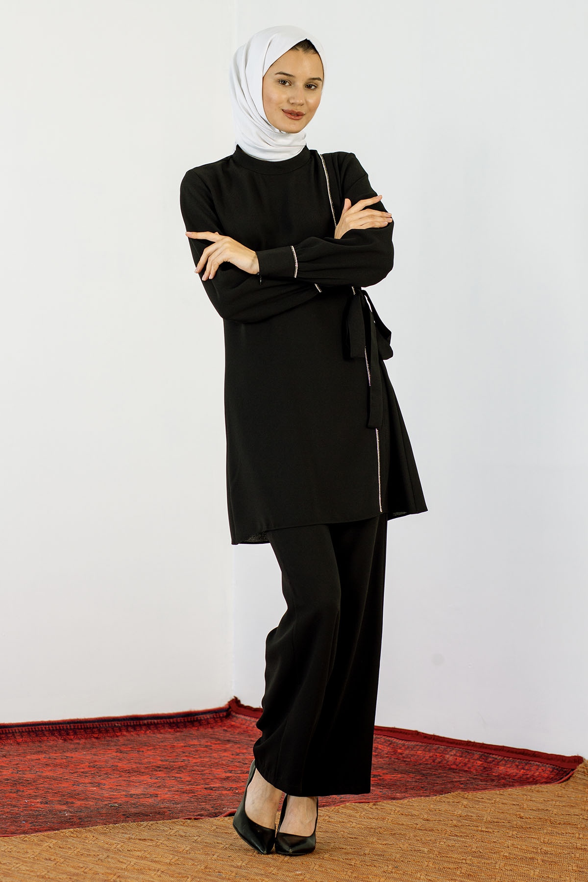 7657 Takim 40-48 - Siyah - 2