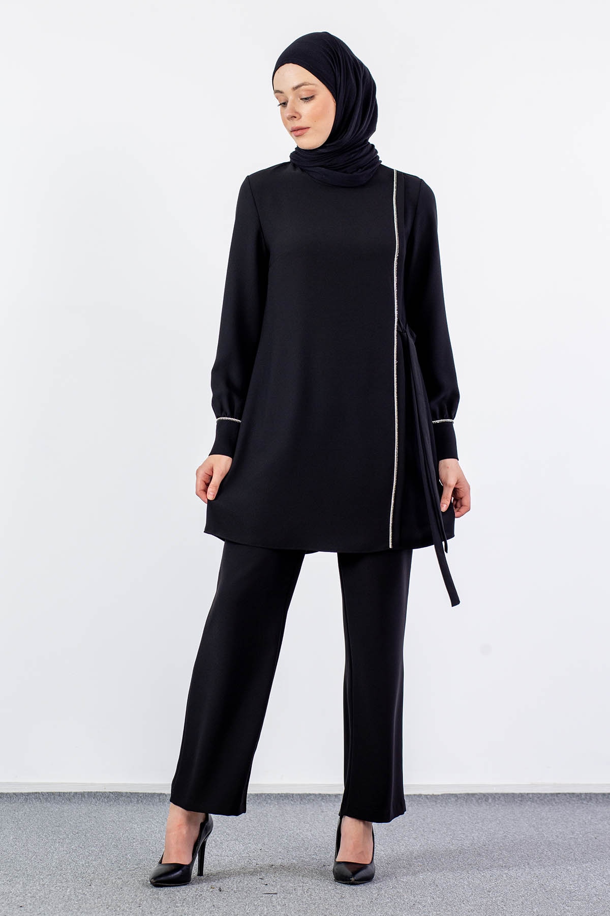 7657 Takim 40-48 - Siyah - - 2