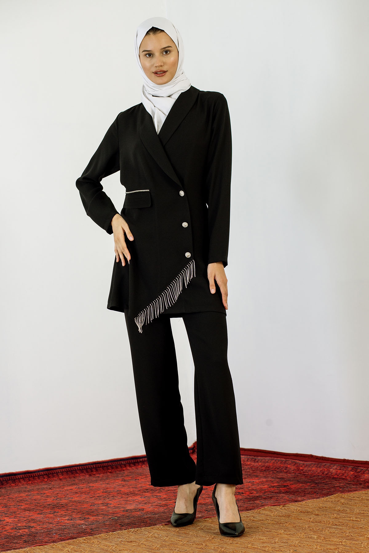 7659 Takim 40-48 - Siyah - 2