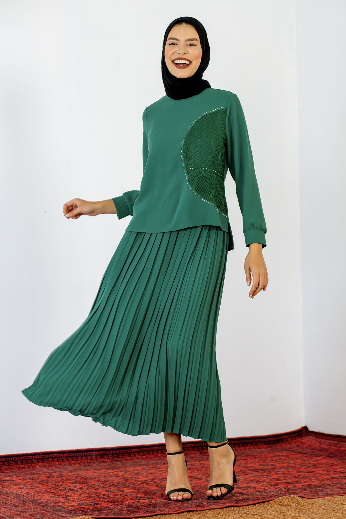 7663 E.takim 40-48 - Yesil - 2