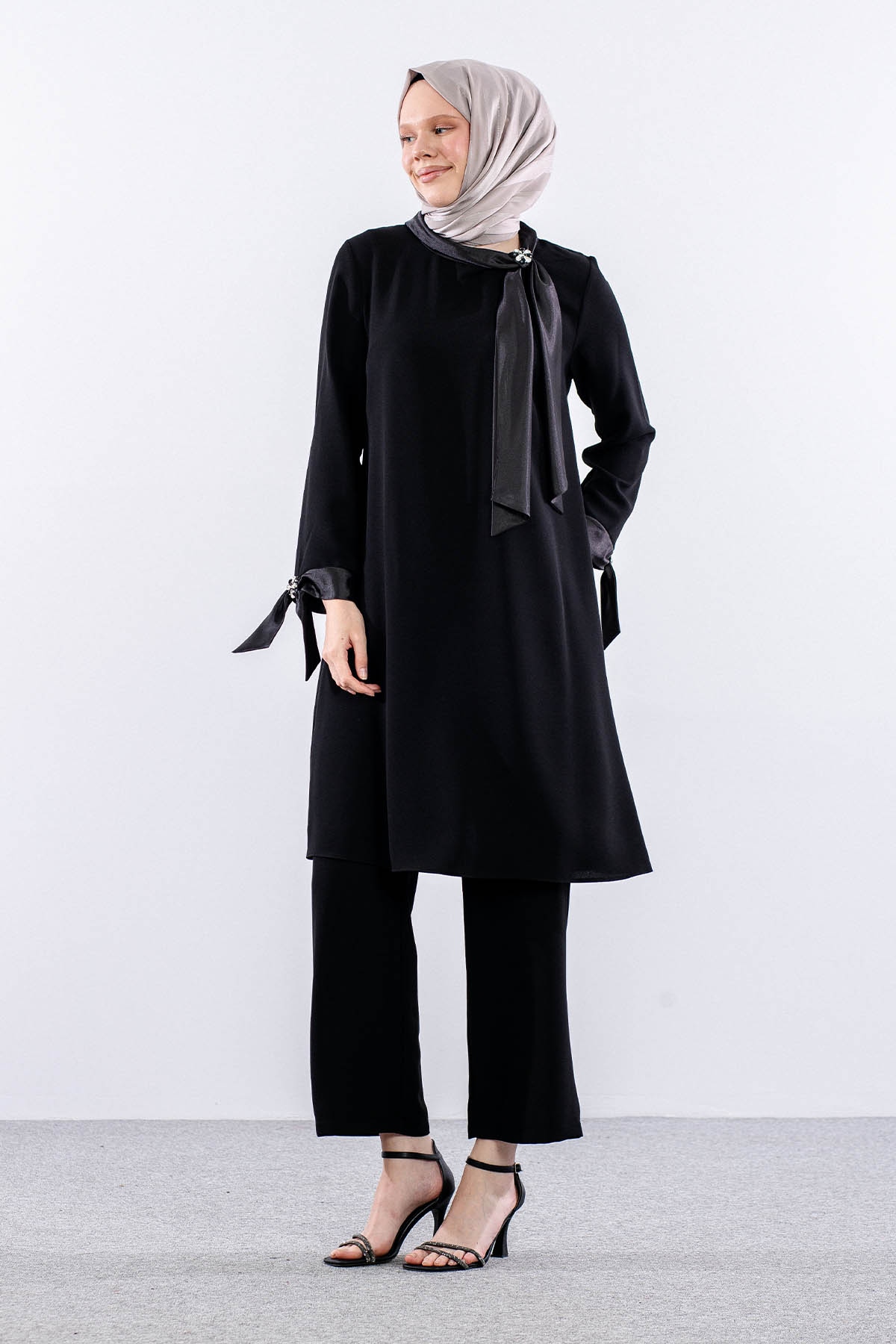 7667 Takim 42-52 Flar Detay - Siyah - 2