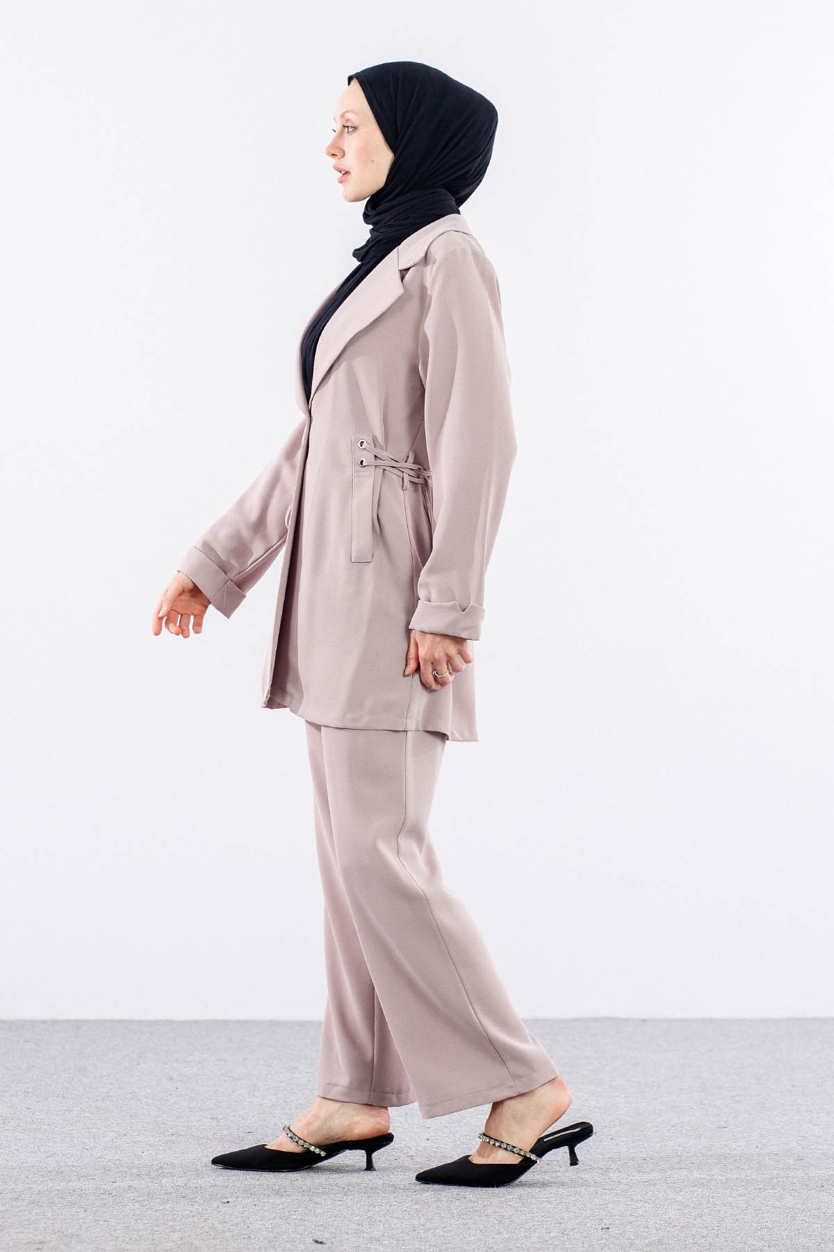 7677 Takim 40-48 Kuşgözü Detay şik - Tas - 4