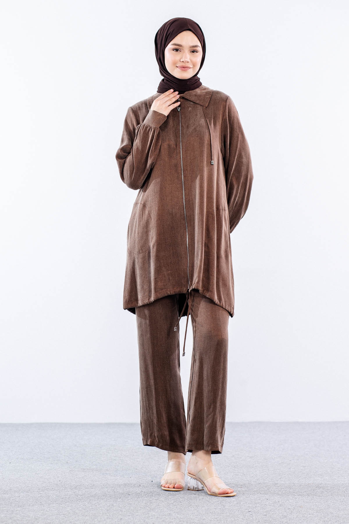 7682 Takim Pant 38-46 - Kahve - 1