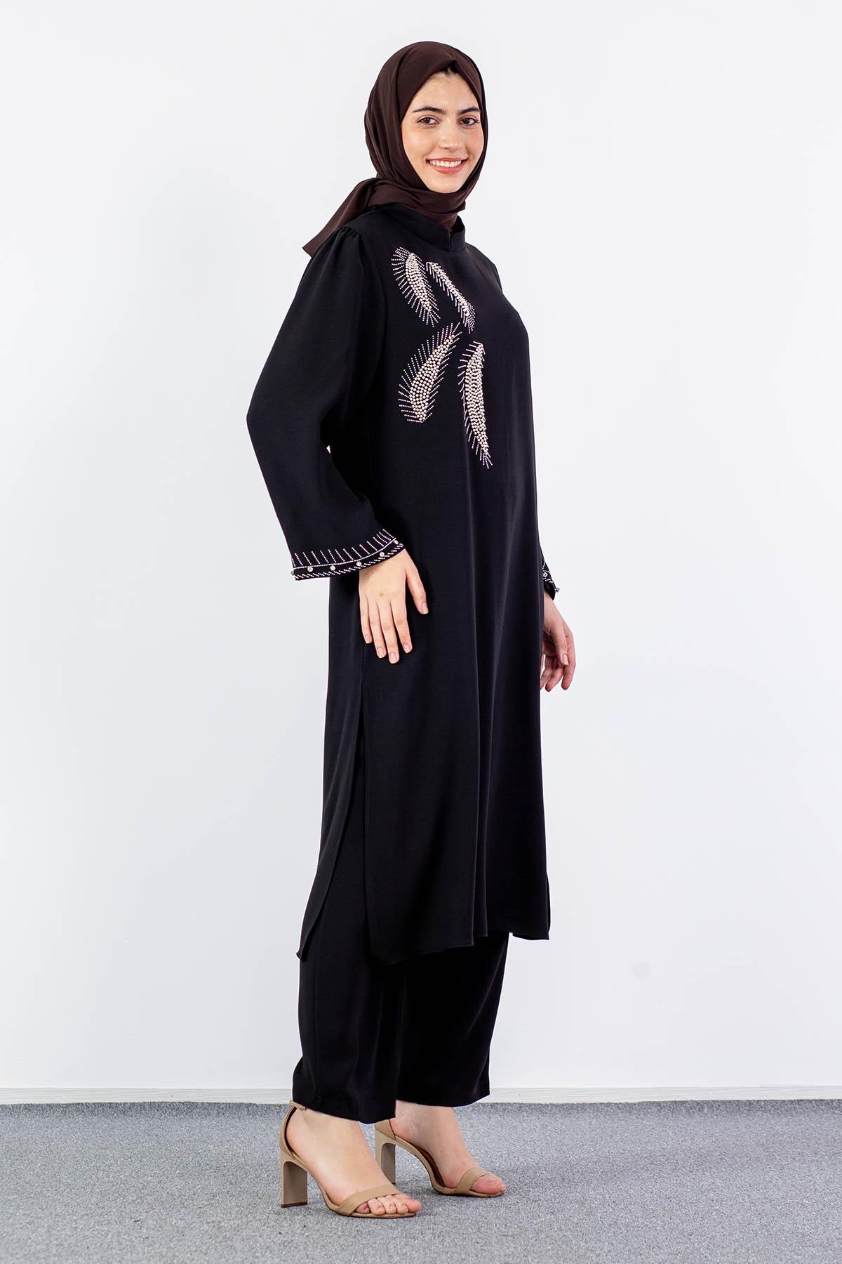 7683 Takim 42-50 Yaprak - Siyah - 4